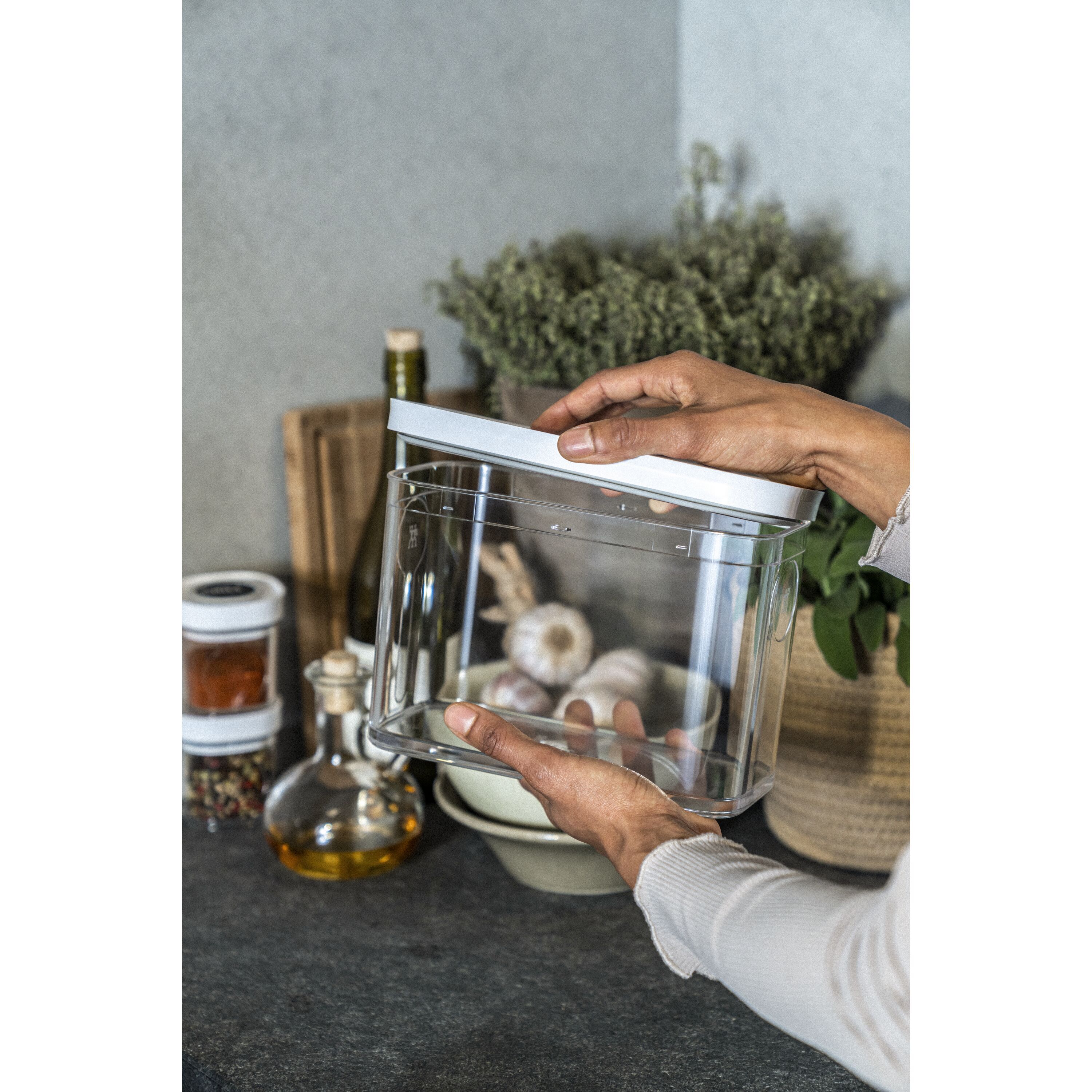 ZWILLING        Fresh & Save CUBE                CUBE Box 3M / 21 cm, Transparent-Weiß