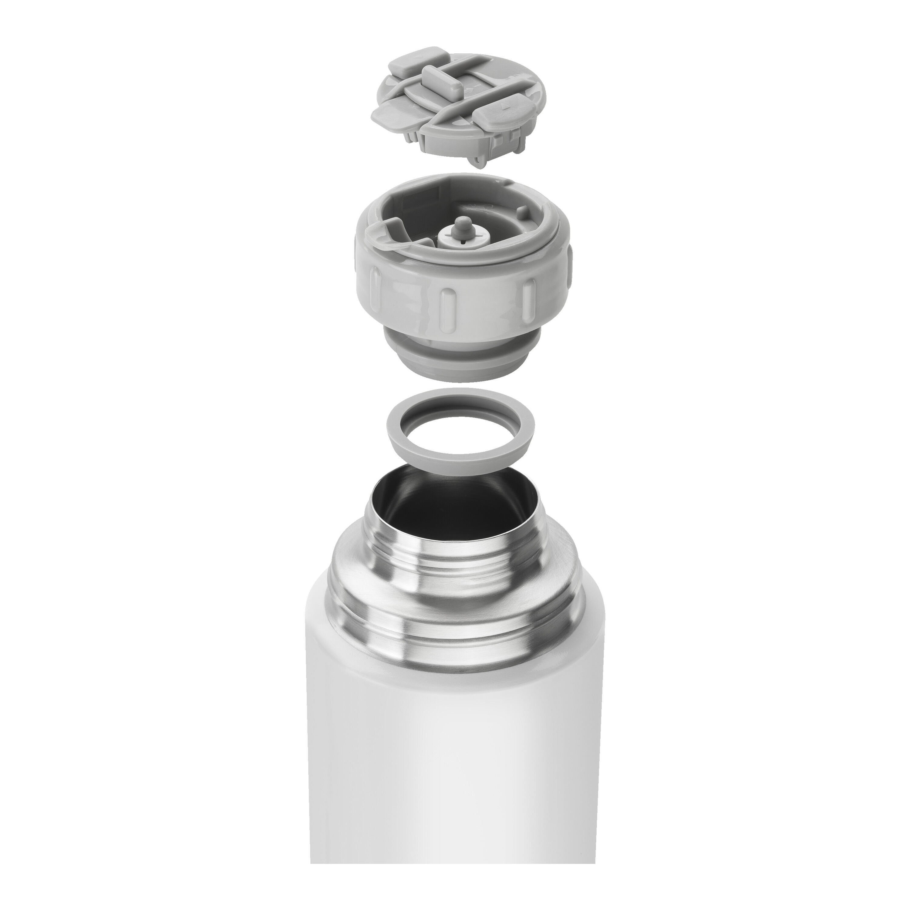 ZWILLING        Thermo                Isolierflasche, 1 l, Edelstahl, Weiß-grau