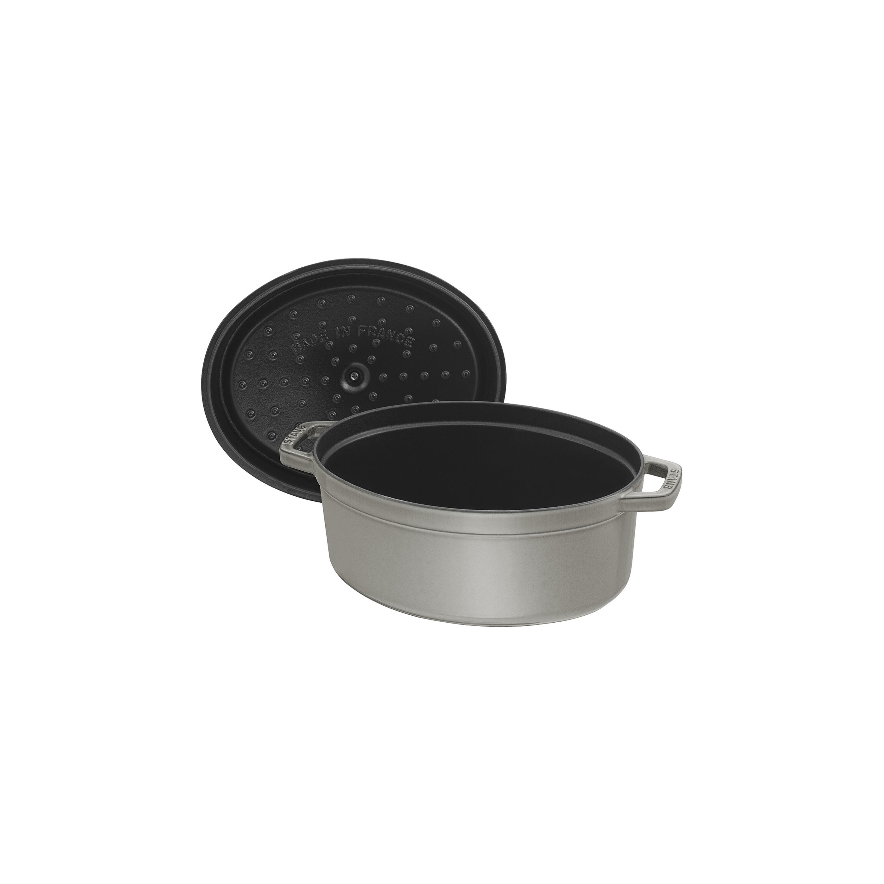 Staub        La Cocotte                Cocotte 17 cm, oval, Graphit-Grau, Gusseisen