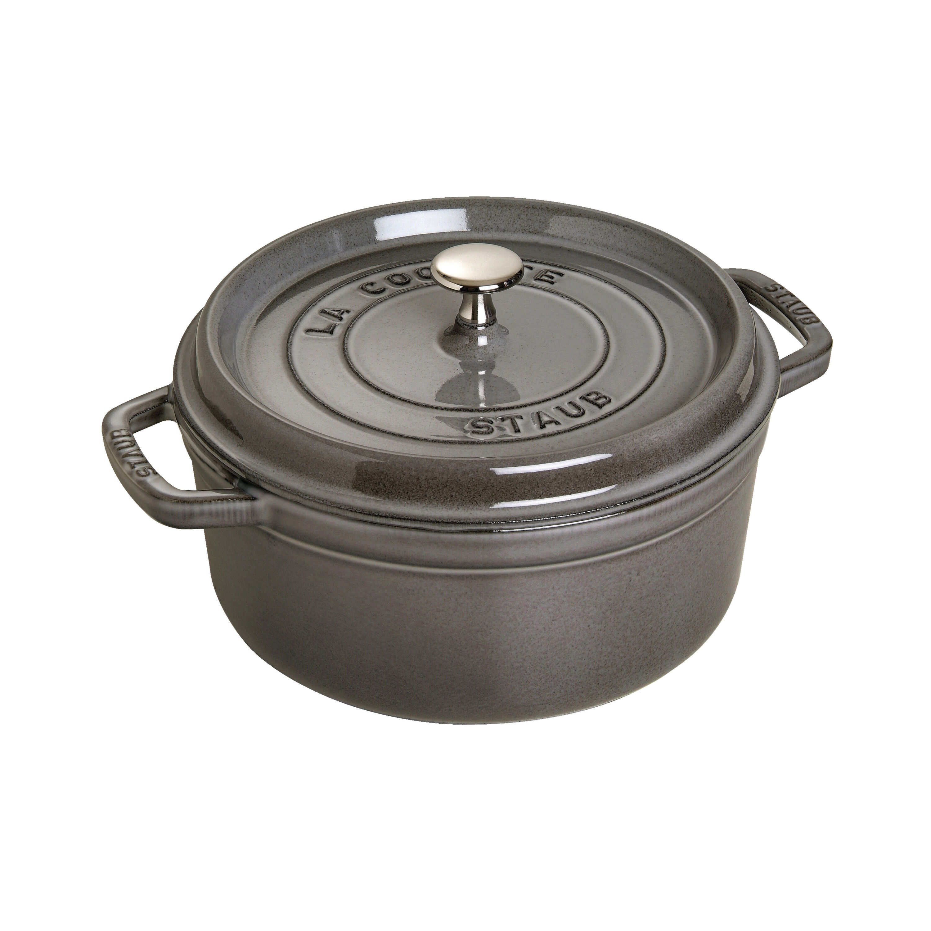 Staub        La Cocotte                Cocotte 18 cm, rund, Graphit-Grau, Gusseisen