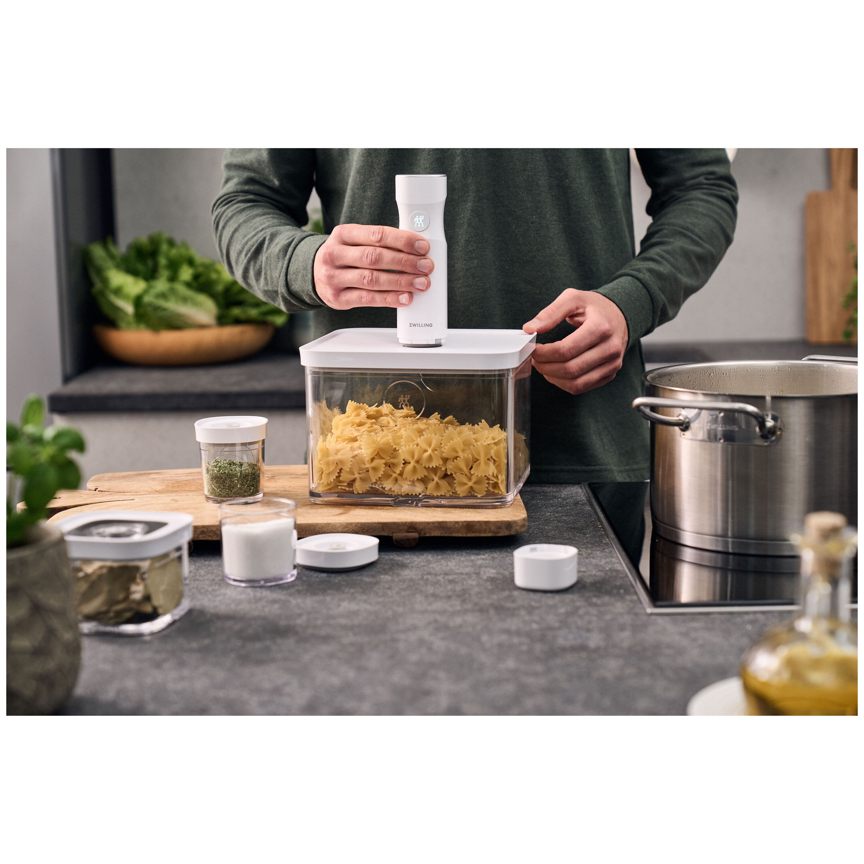 ZWILLING        Fresh & Save CUBE                CUBE Box 2L / 21 cm, Transparent-Weiß