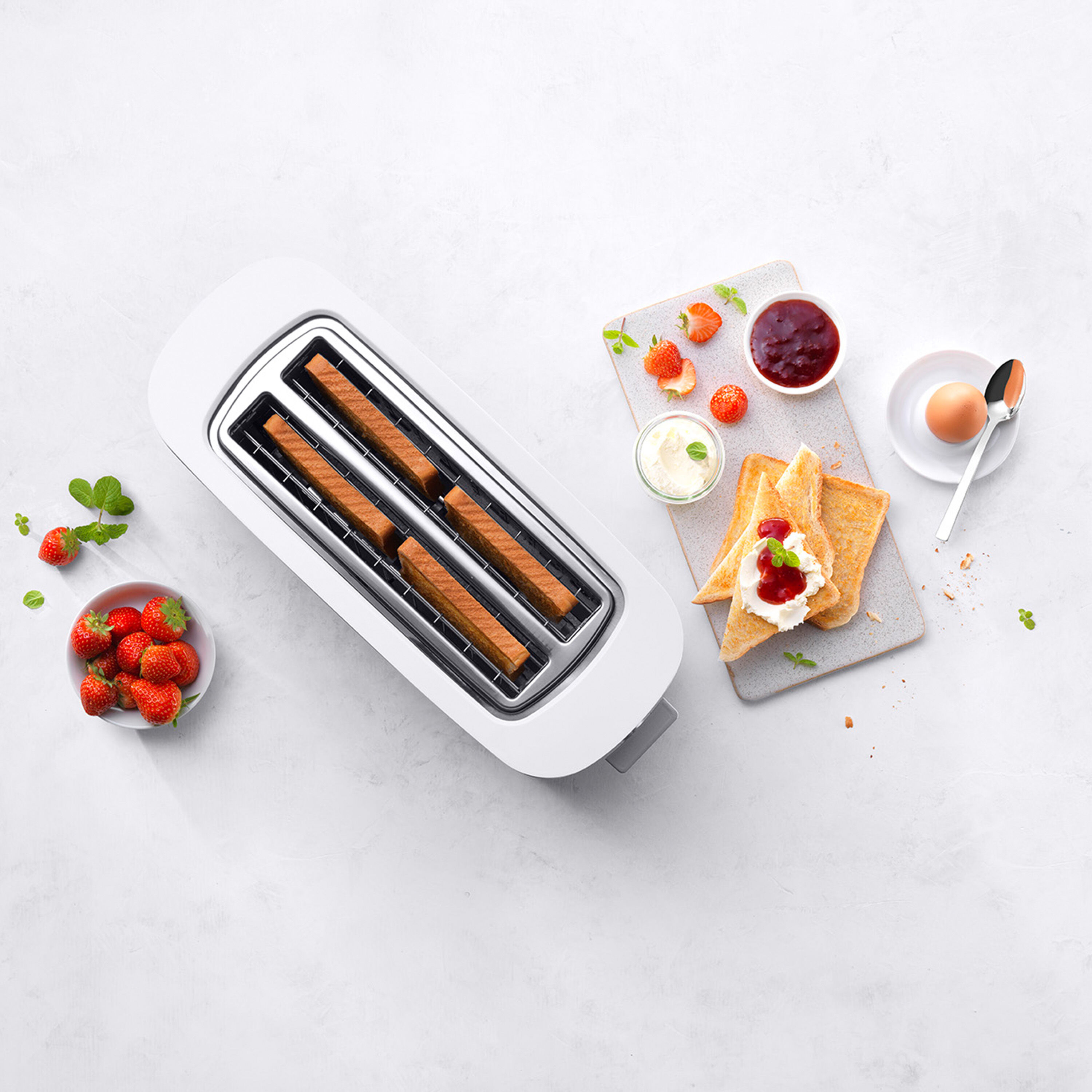 ZWILLING        Enfinigy                Toaster mit Brötchenaufsatz, 2 Schlitze lang, Silber