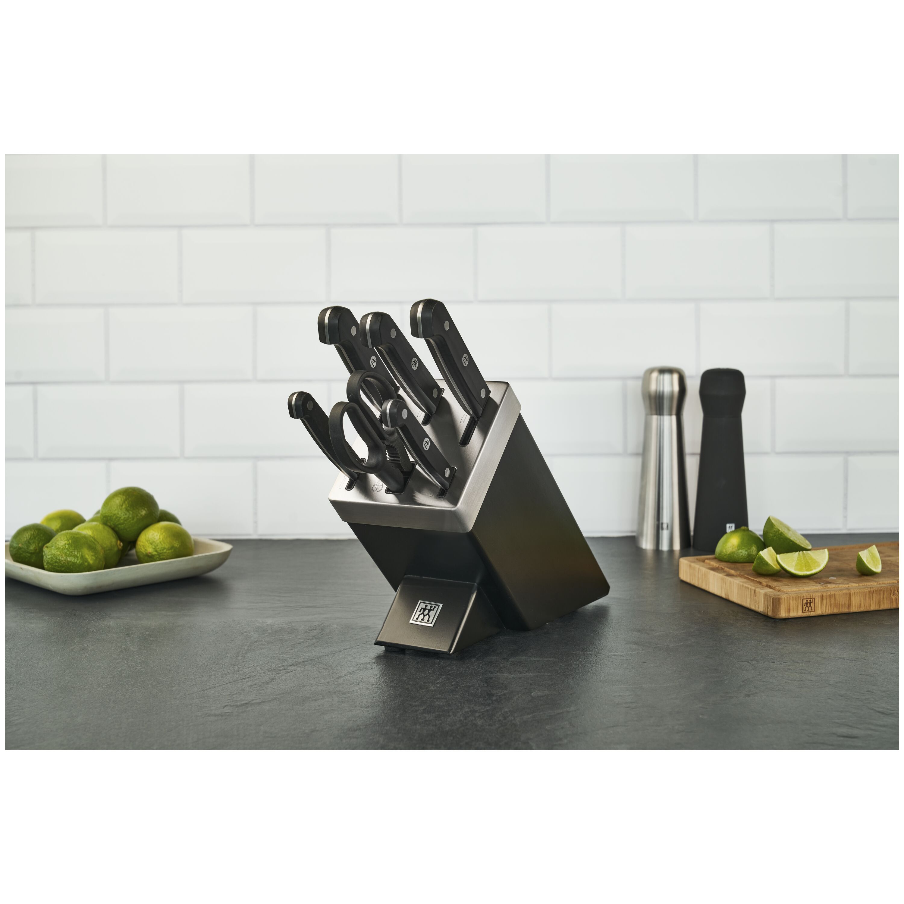 ZWILLING        Gourmet                7-tlg, Selbstschärfender Messerblock, Schwarz
