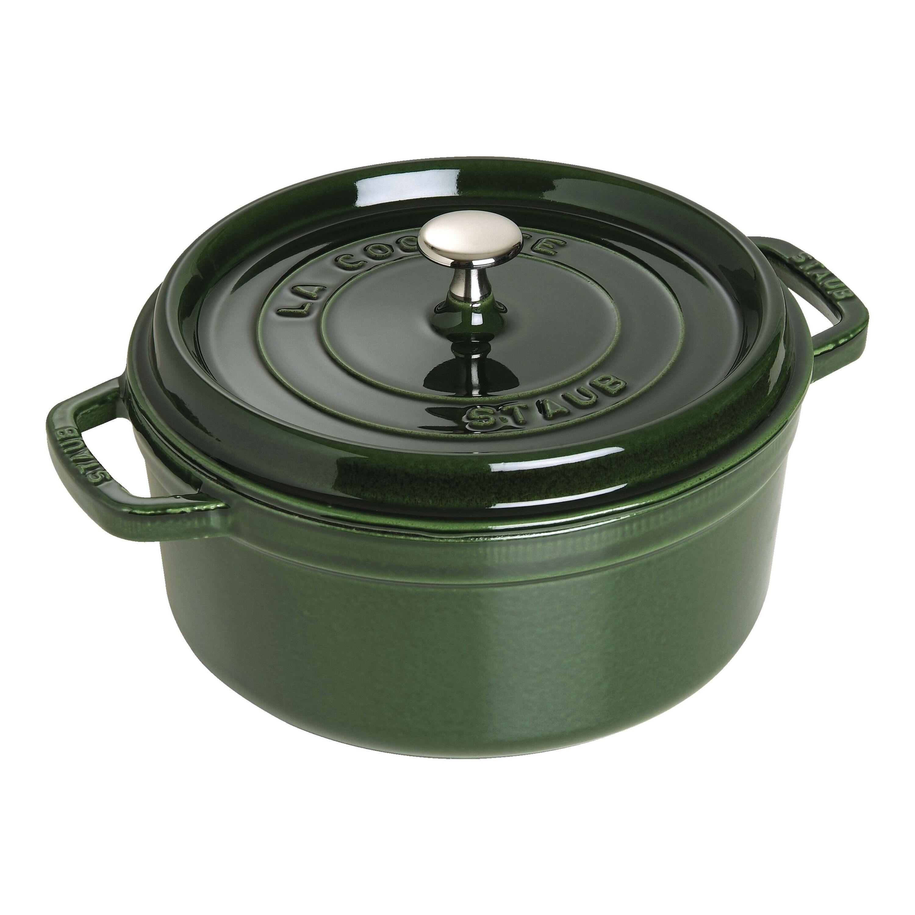 Staub        La Cocotte                Cocotte 26 cm, rund, Basilikum-Grün, Gusseisen