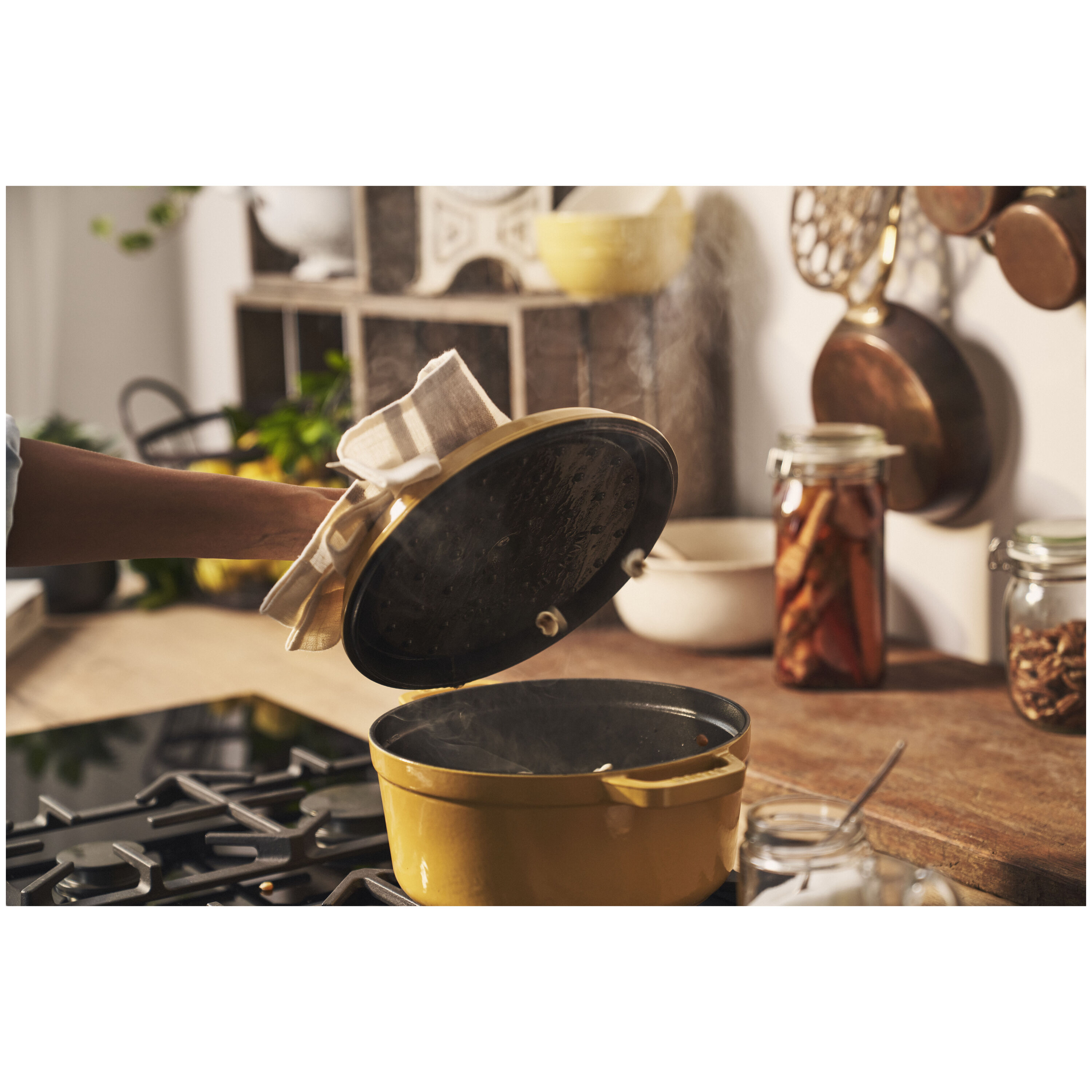 Staub        La Cocotte                Cocotte 24 cm, rund, Citron, Gusseisen