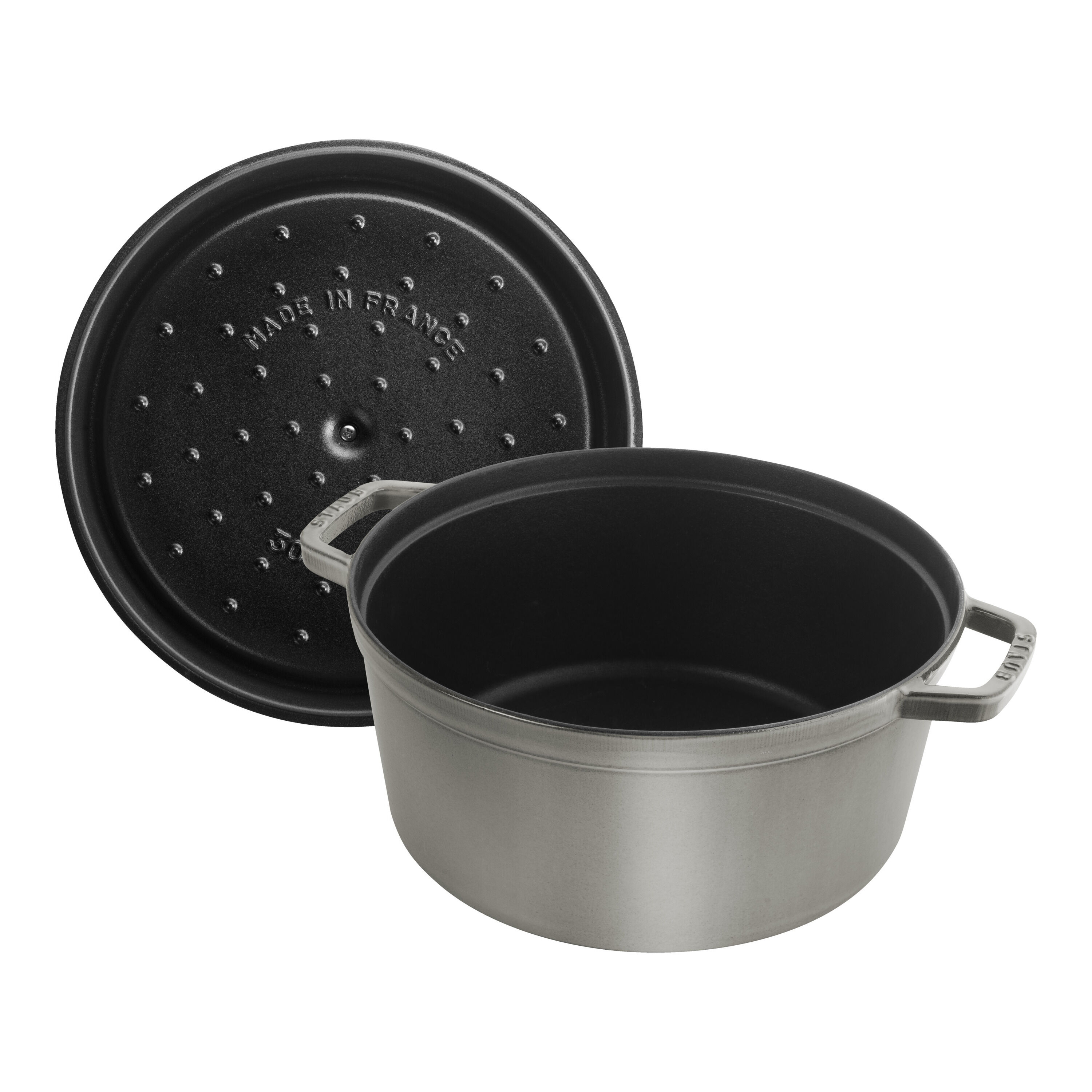 Staub        La Cocotte                Cocotte 30 cm, rund, Graphit-Grau, Gusseisen
