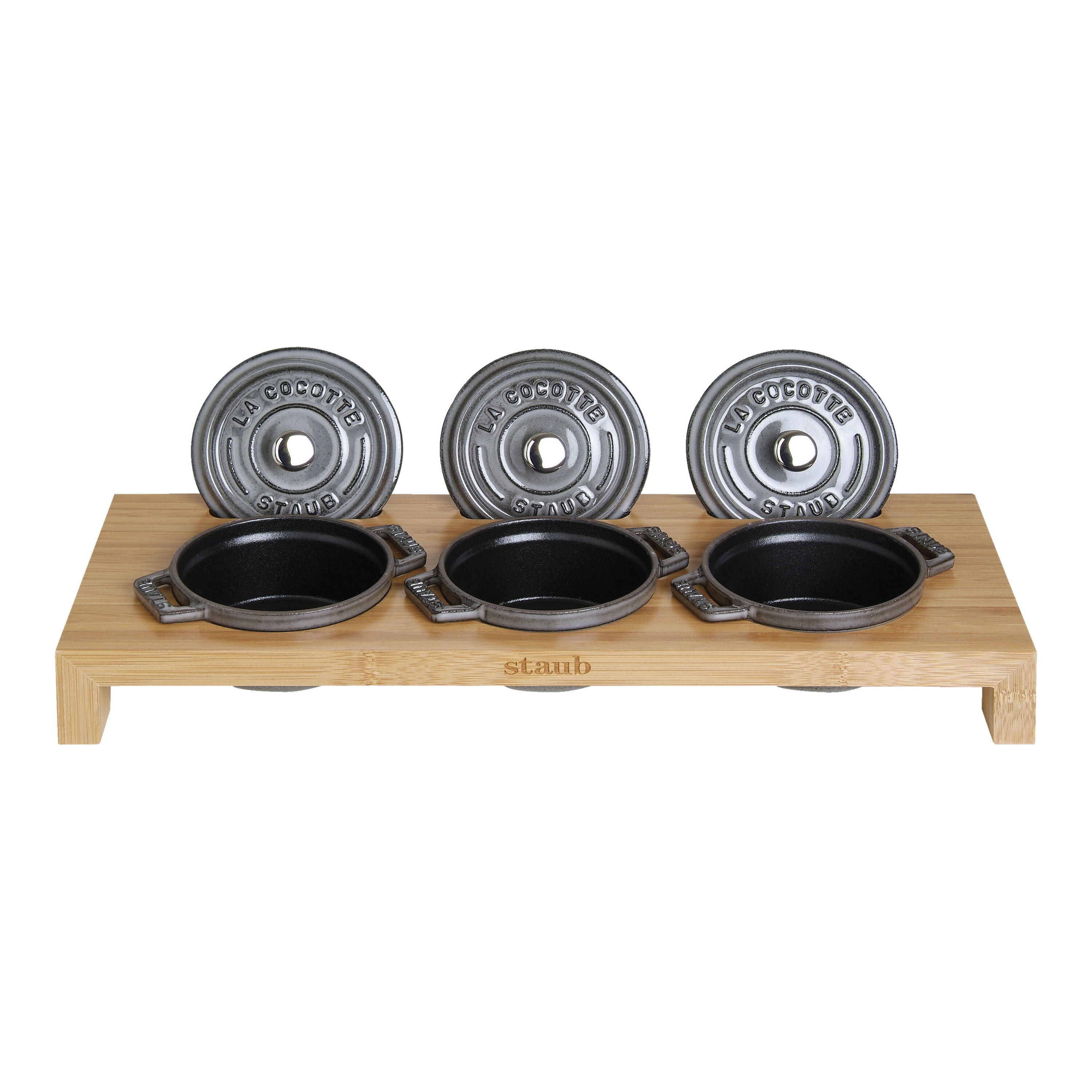 Staub        Specialities                Servierbrett, 42 cm x 16 cm, Bambus