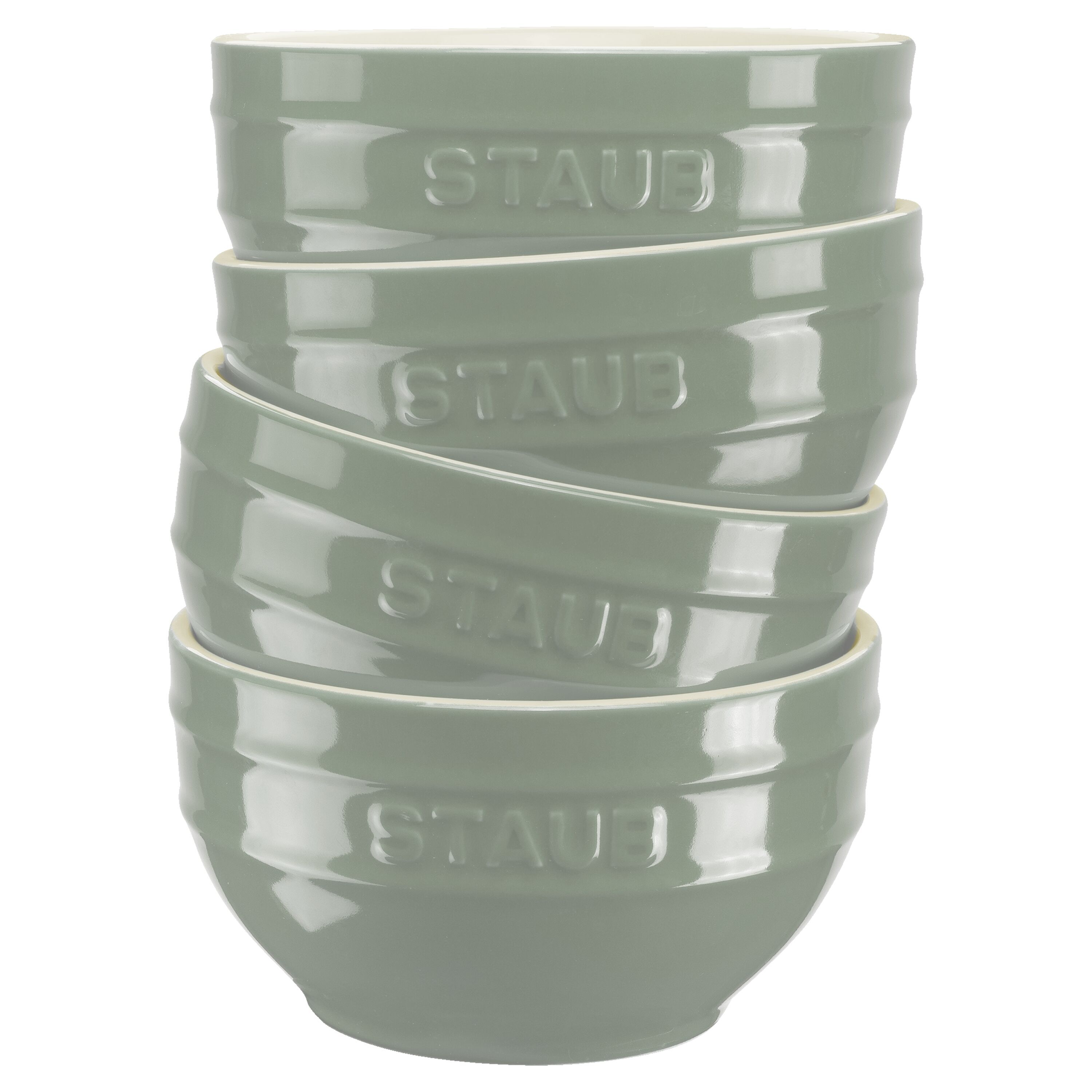 Staub        Ceramique                Schüssel Set 12 cm / 4-tlg, Eukalyptus, Keramik