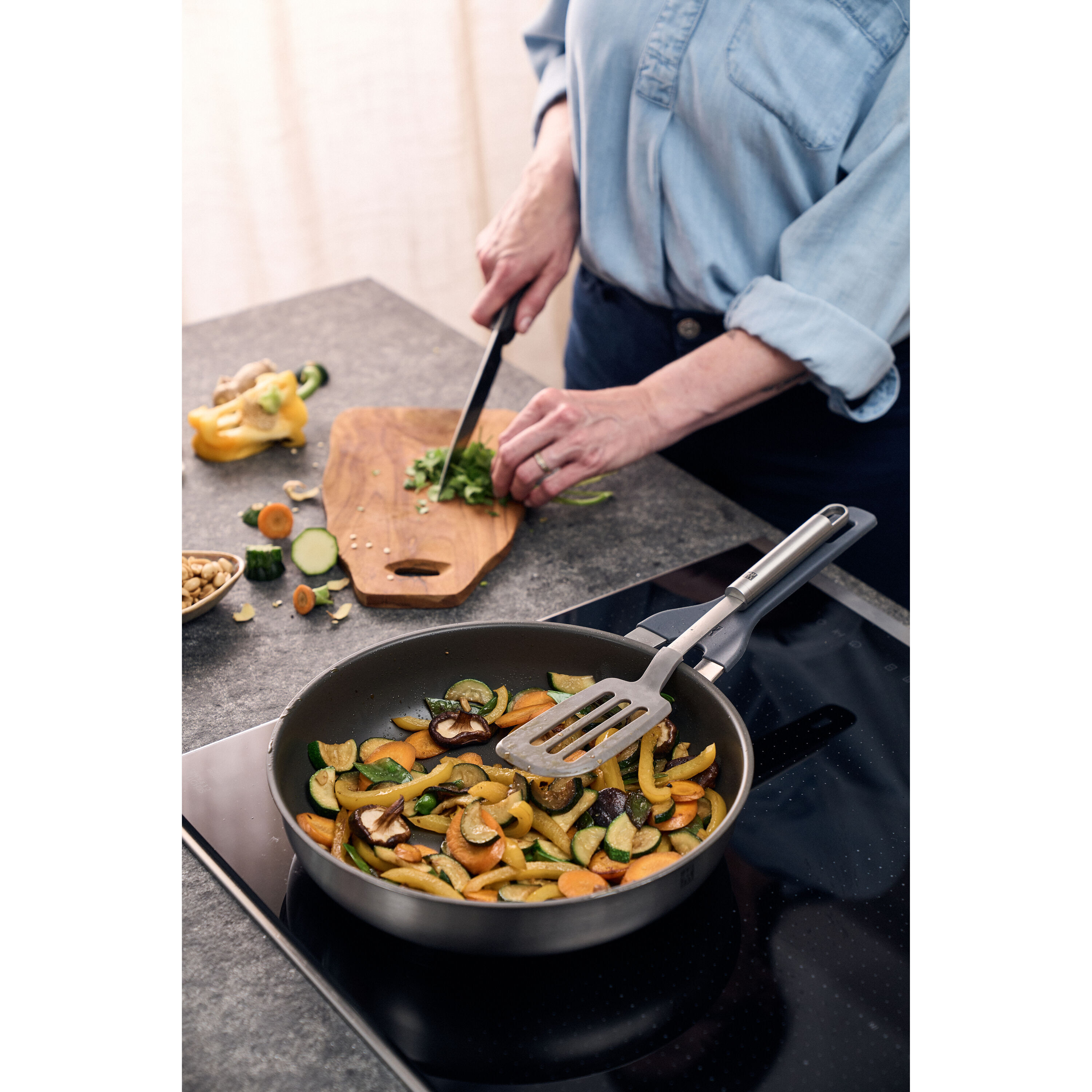 ZWILLING        Simplify                Bratpfanne, 28 cm, 18/10 Edelstahl, Keramische Antihaftbeschichtung