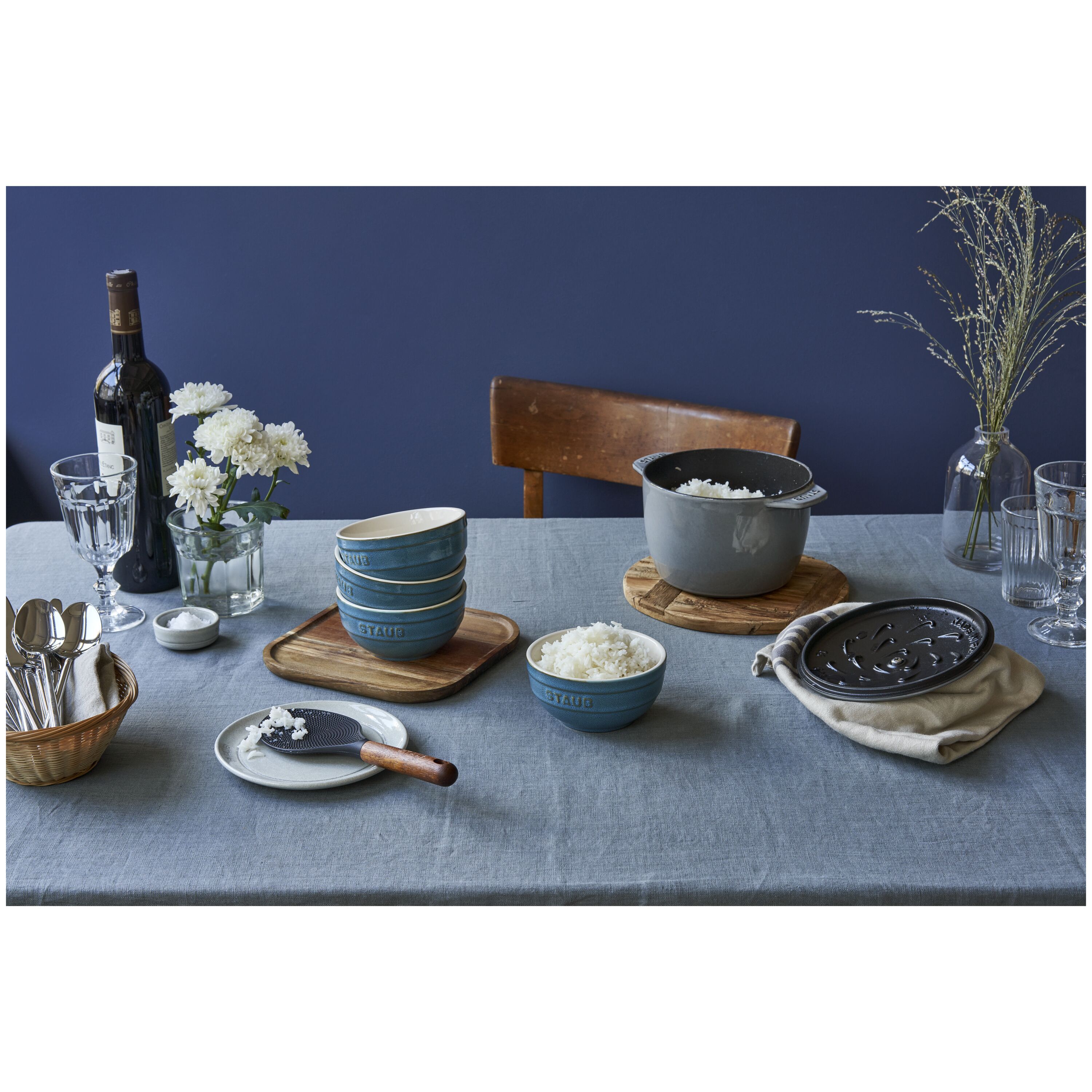 Staub        Ceramique                Schüssel Set 12 cm / 4-tlg, Antik-Türkis, Keramik