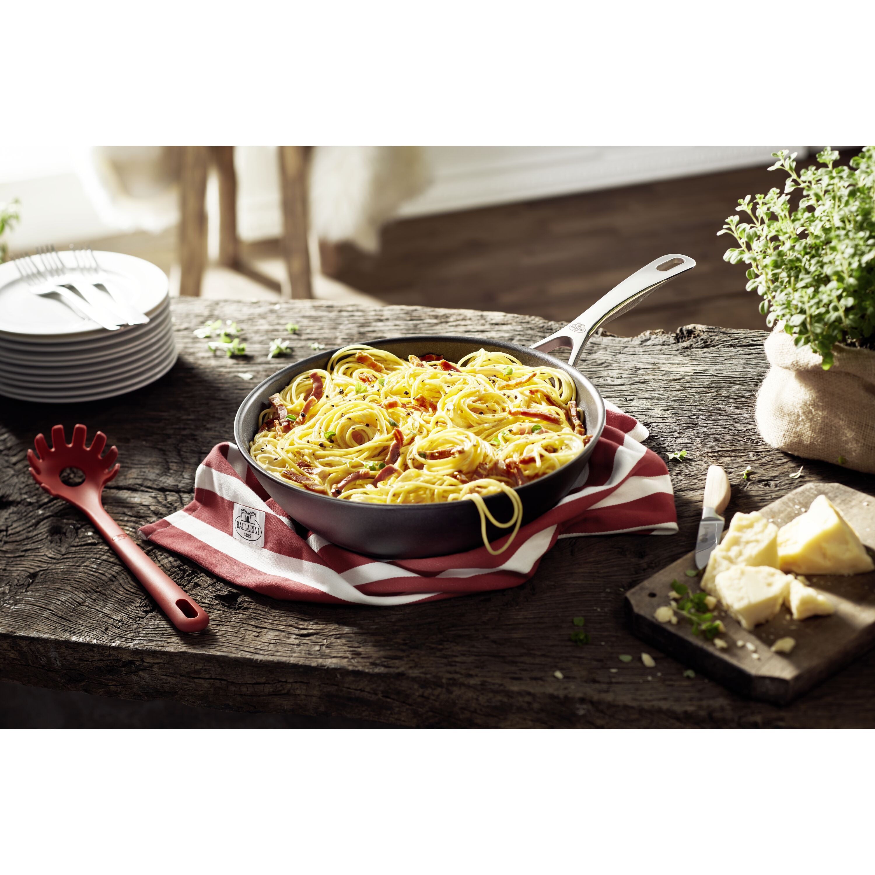 BALLARINI        Rosso                Pastalöffel, 29 cm, Silikon