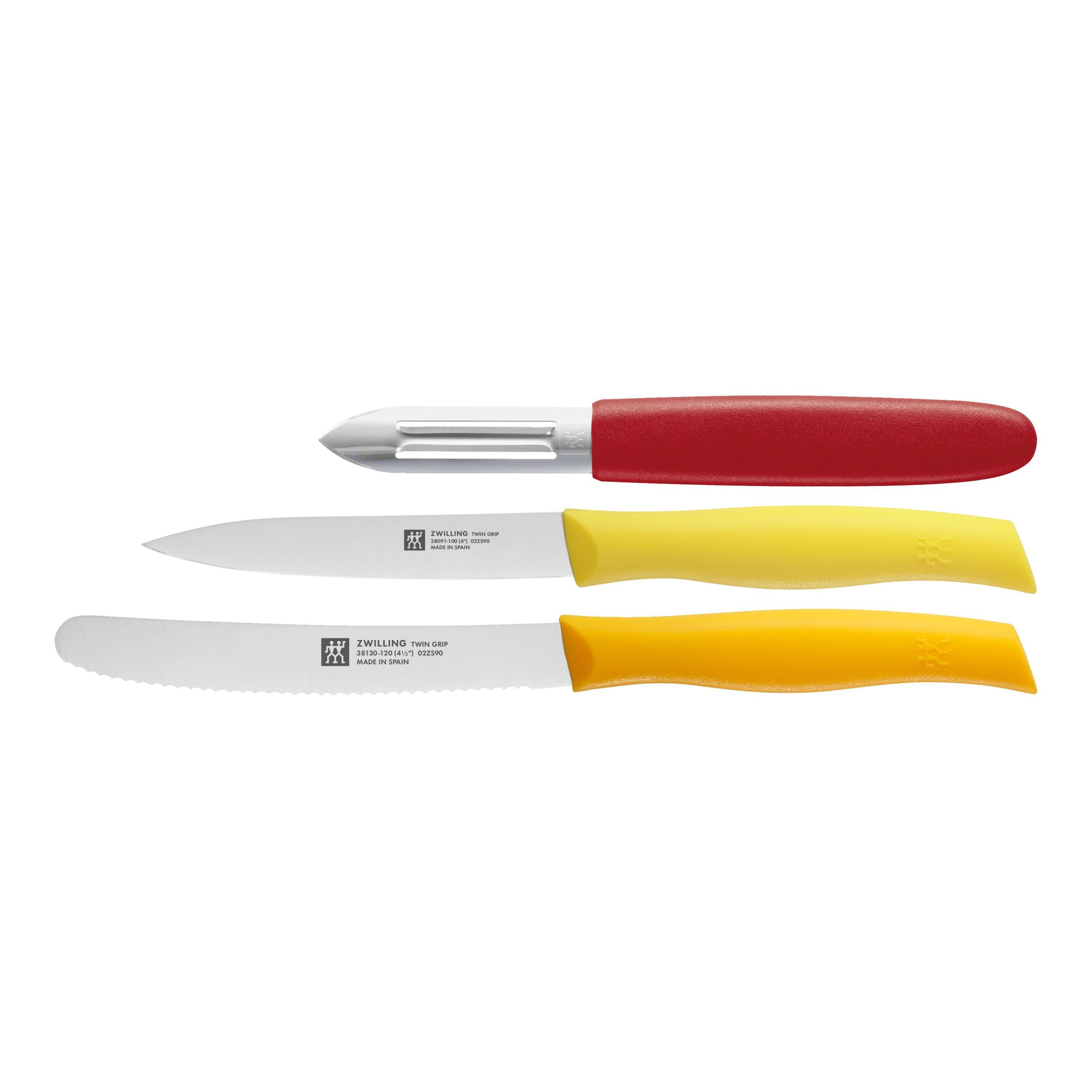 ZWILLING        TWIN Grip                Messerset 3-tlg, gemischte Farben