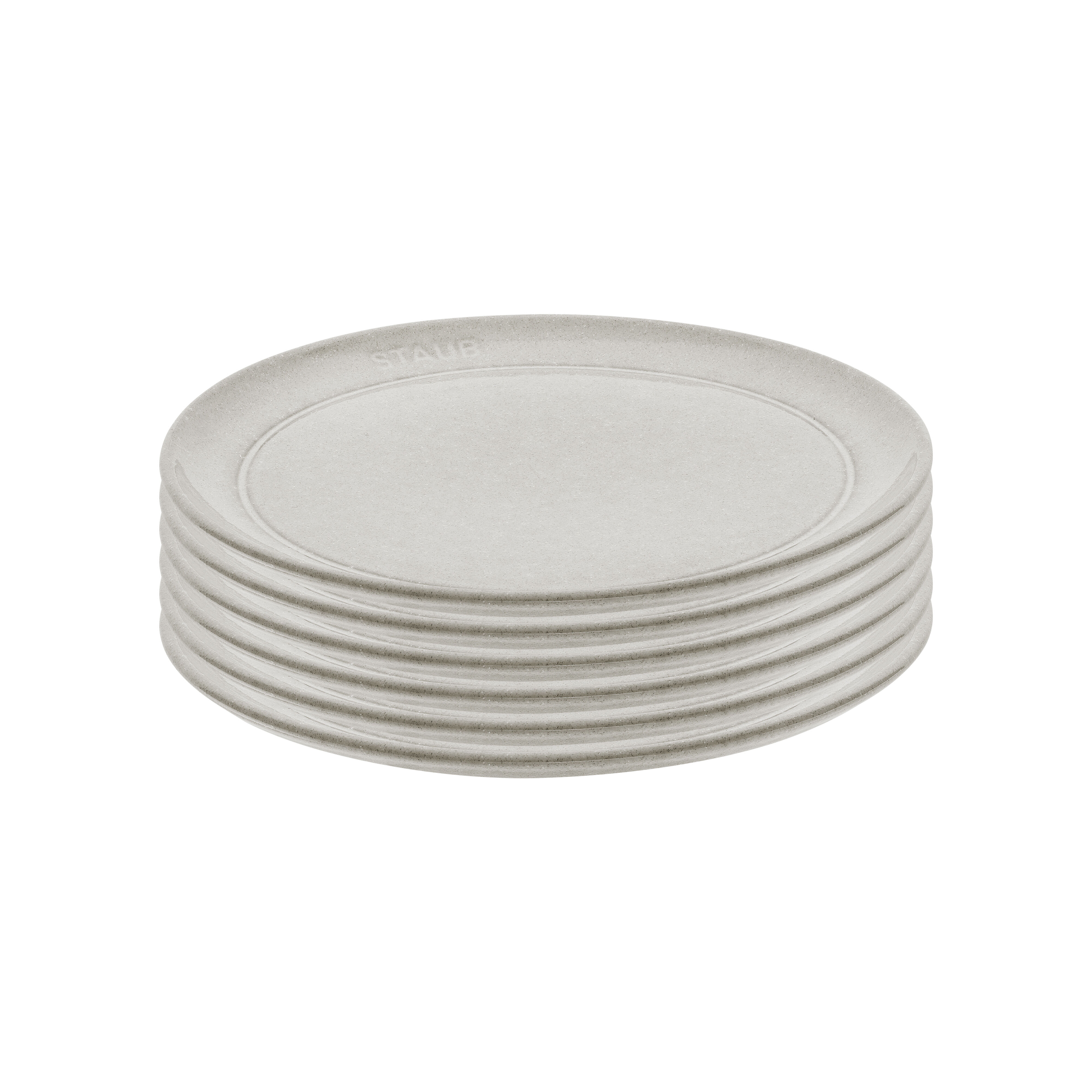 Staub        Dining Line                Tellerset 6-tlg, 20 cm, Weisser Trüffel