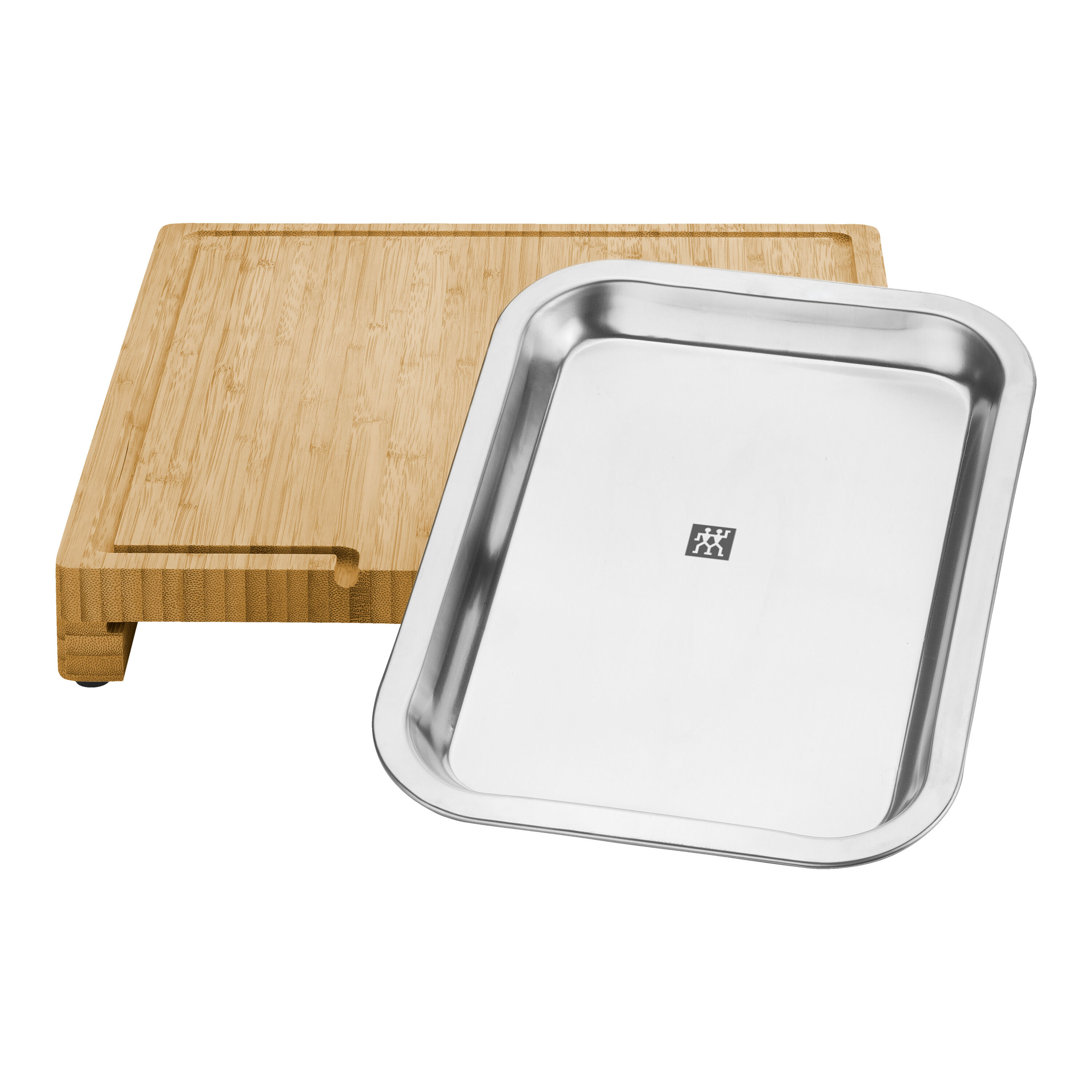 ZWILLING        BBQ+                Schneidbrett mit Auffangschale 39 cm x 30 cm, Bambus