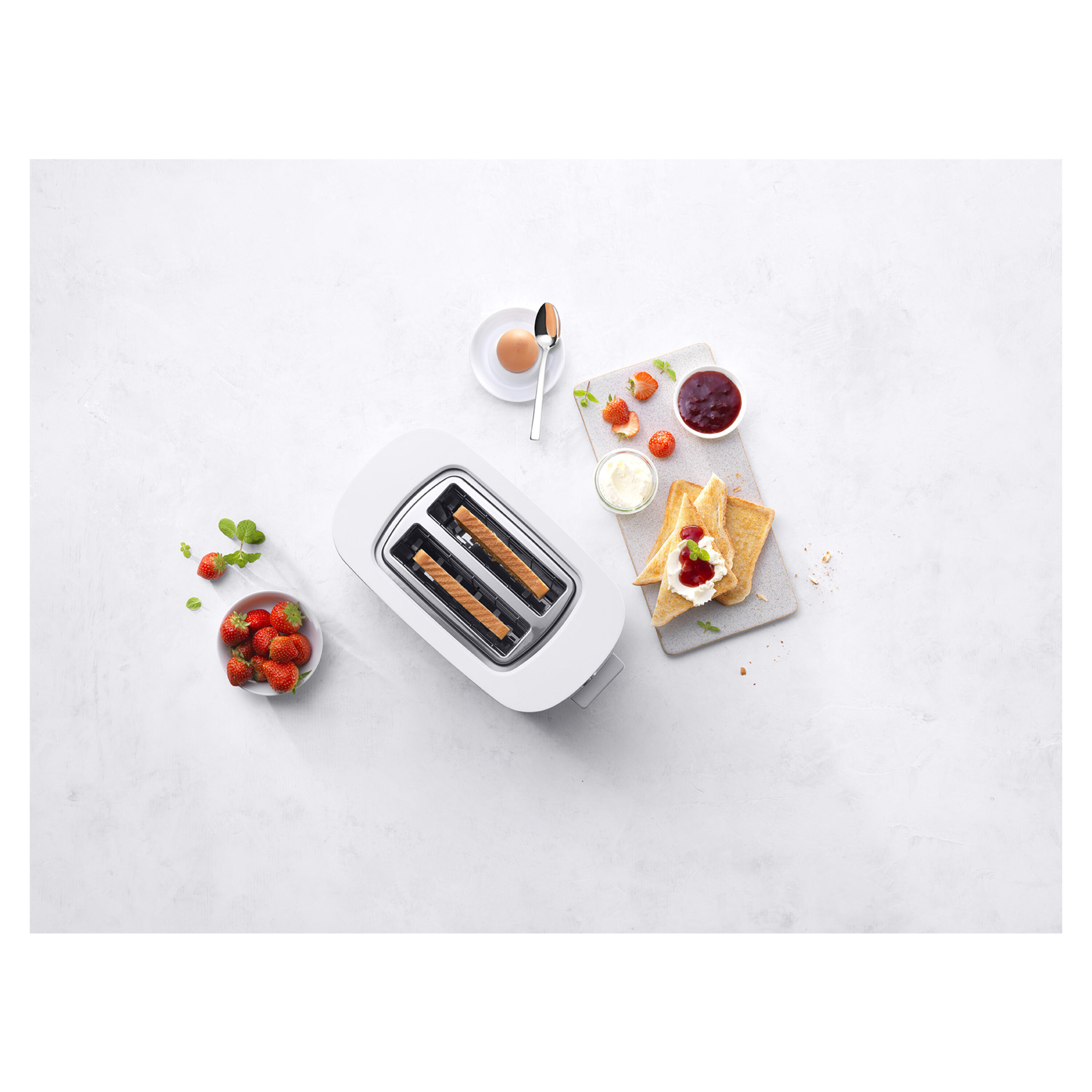 ZWILLING        Enfinigy                Toaster mit Brötchenaufsatz, 2 Schlitze kurz, Silber