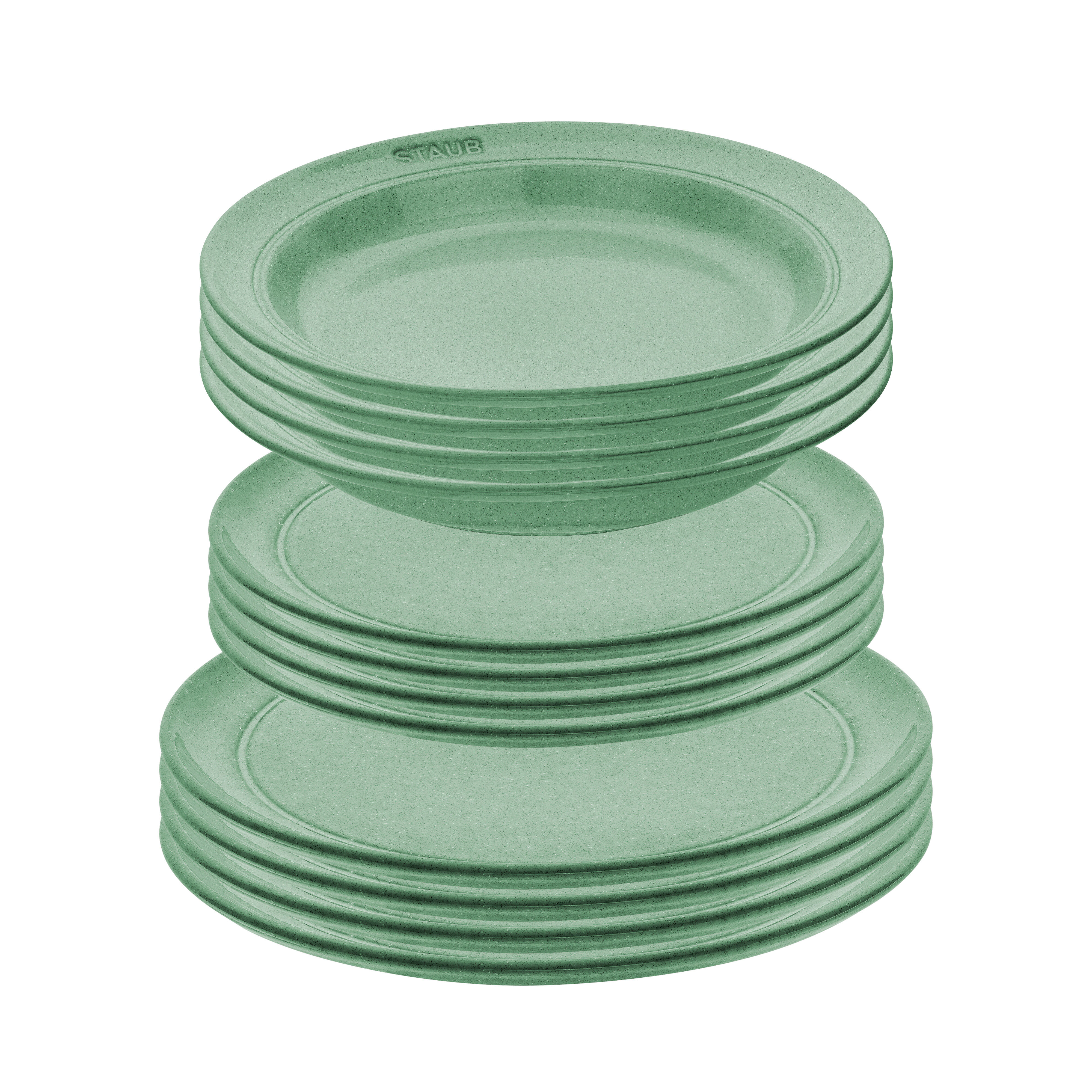 Staub        Dining Line                Tellerset 12-tlg, Salbeigrün