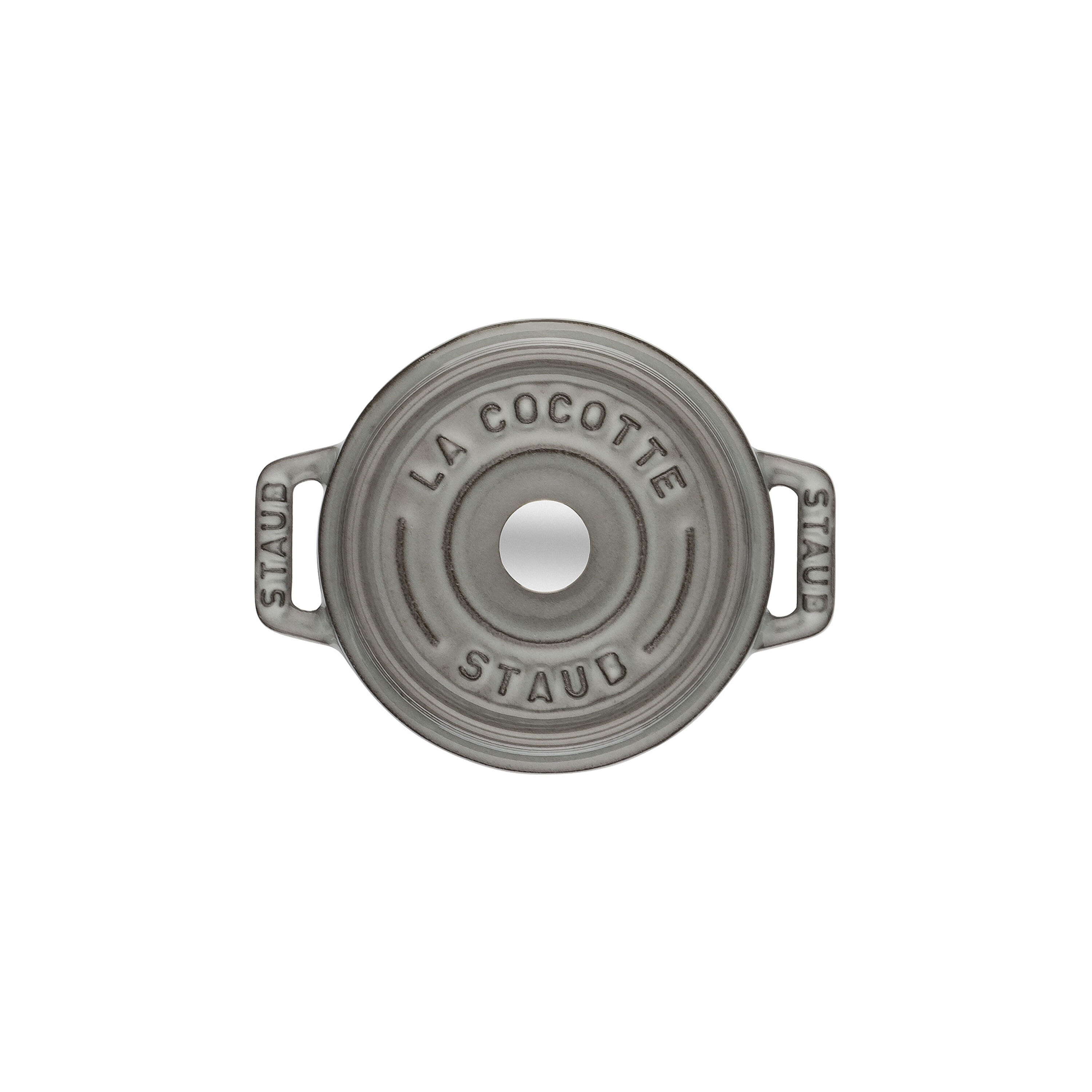 Staub        La Cocotte                Mini Cocotte 10 cm, rund, Graphit-Grau, Gusseisen
