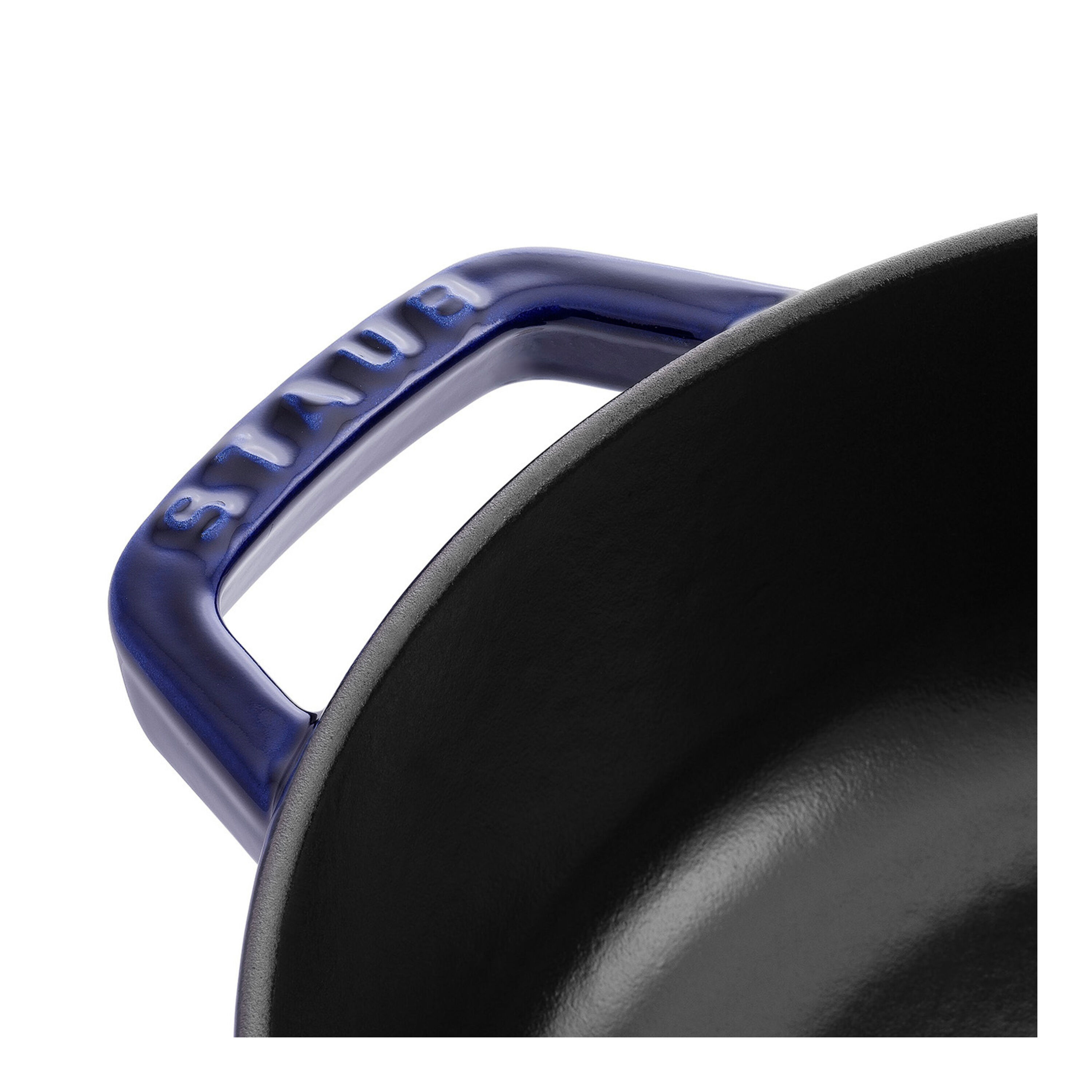 Staub        Braisers                Bräter mit Chistera Drop-Structure 28 cm, rund, Dunkelblau, Gusseisen