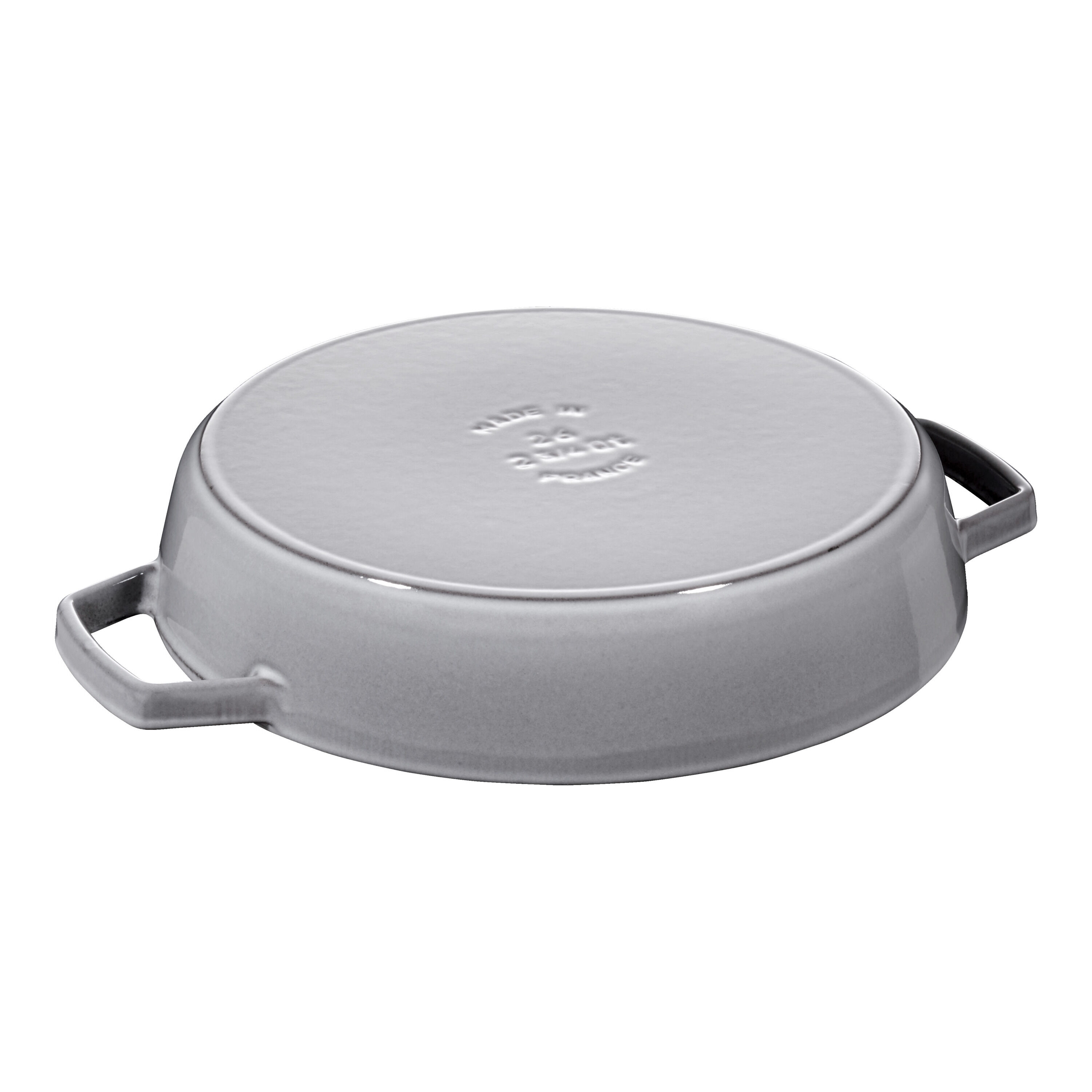 Staub        Pans                Bratpfanne mit 2 Griffen 26 cm, rund, Graphit-Grau, Gusseisen
