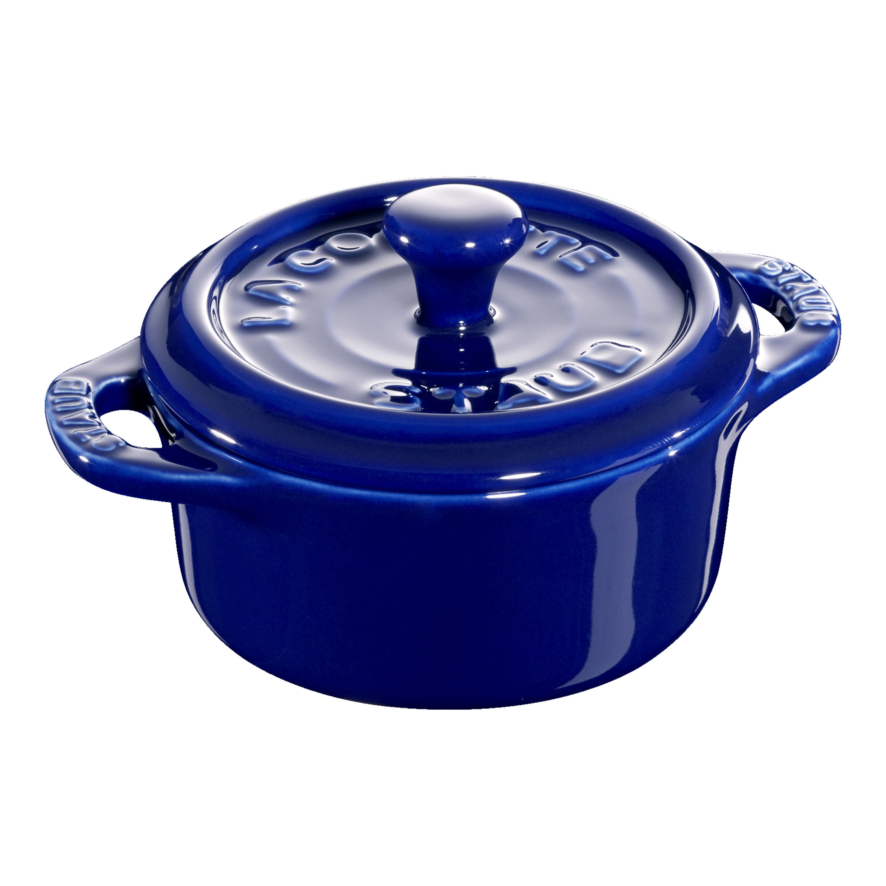 Staub        Ceramique                Mini Cocotte 10 cm, rund, Dunkelblau, Keramik