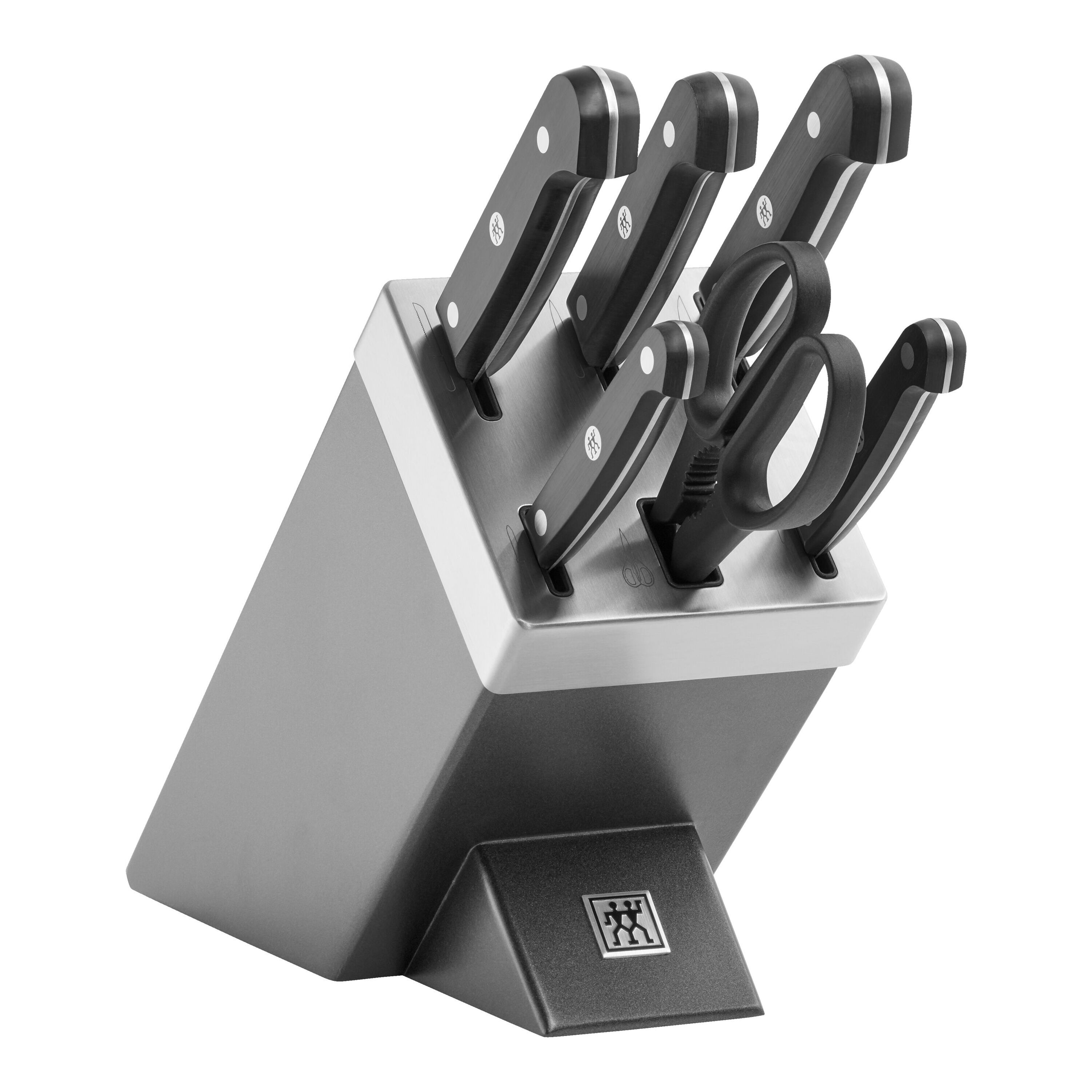 ZWILLING        Gourmet                7-tlg, Selbstschärfender Messerblock, Grau