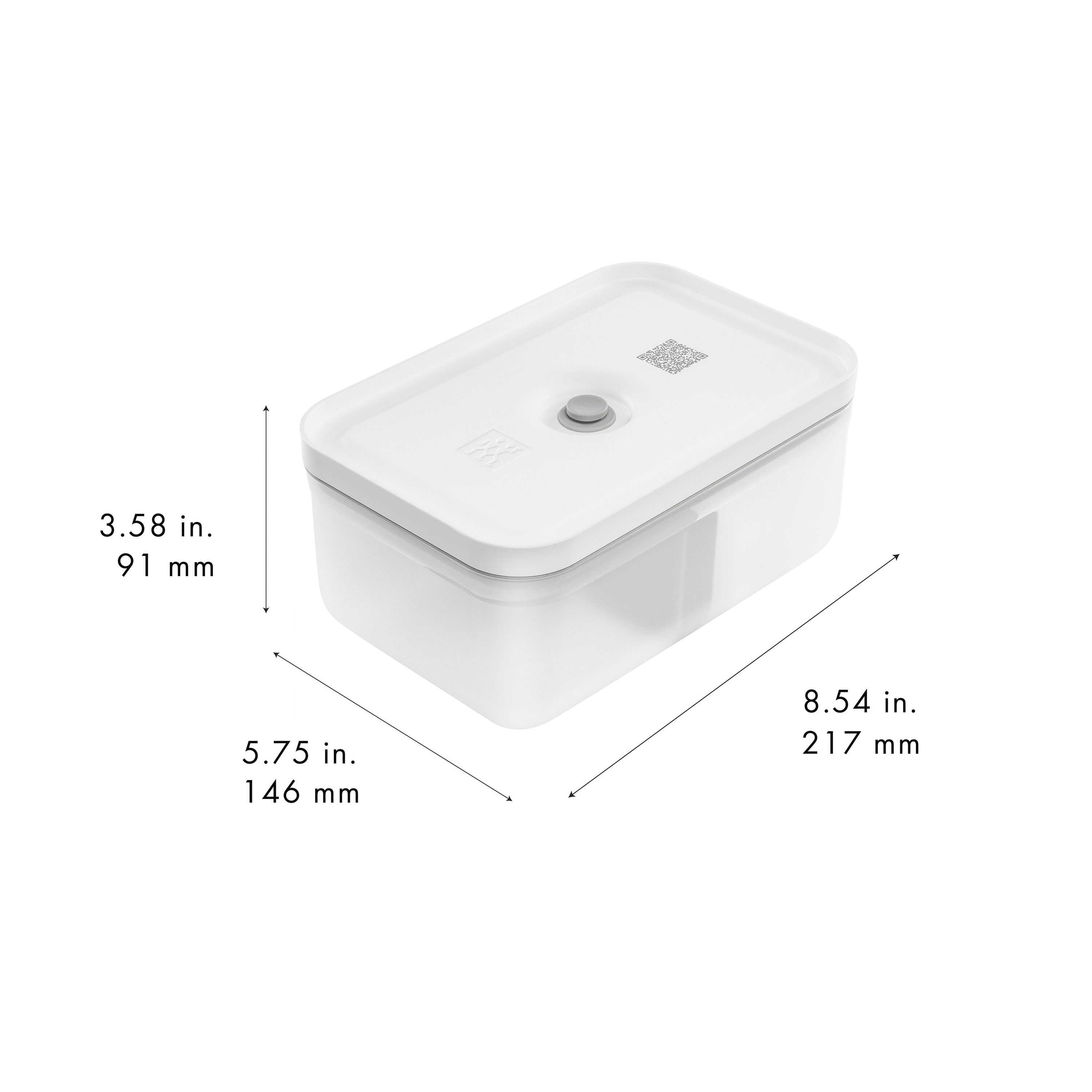 ZWILLING        Fresh & Save                Vakuum Lunchbox L, Kunststoff, Semitransparent-Grau