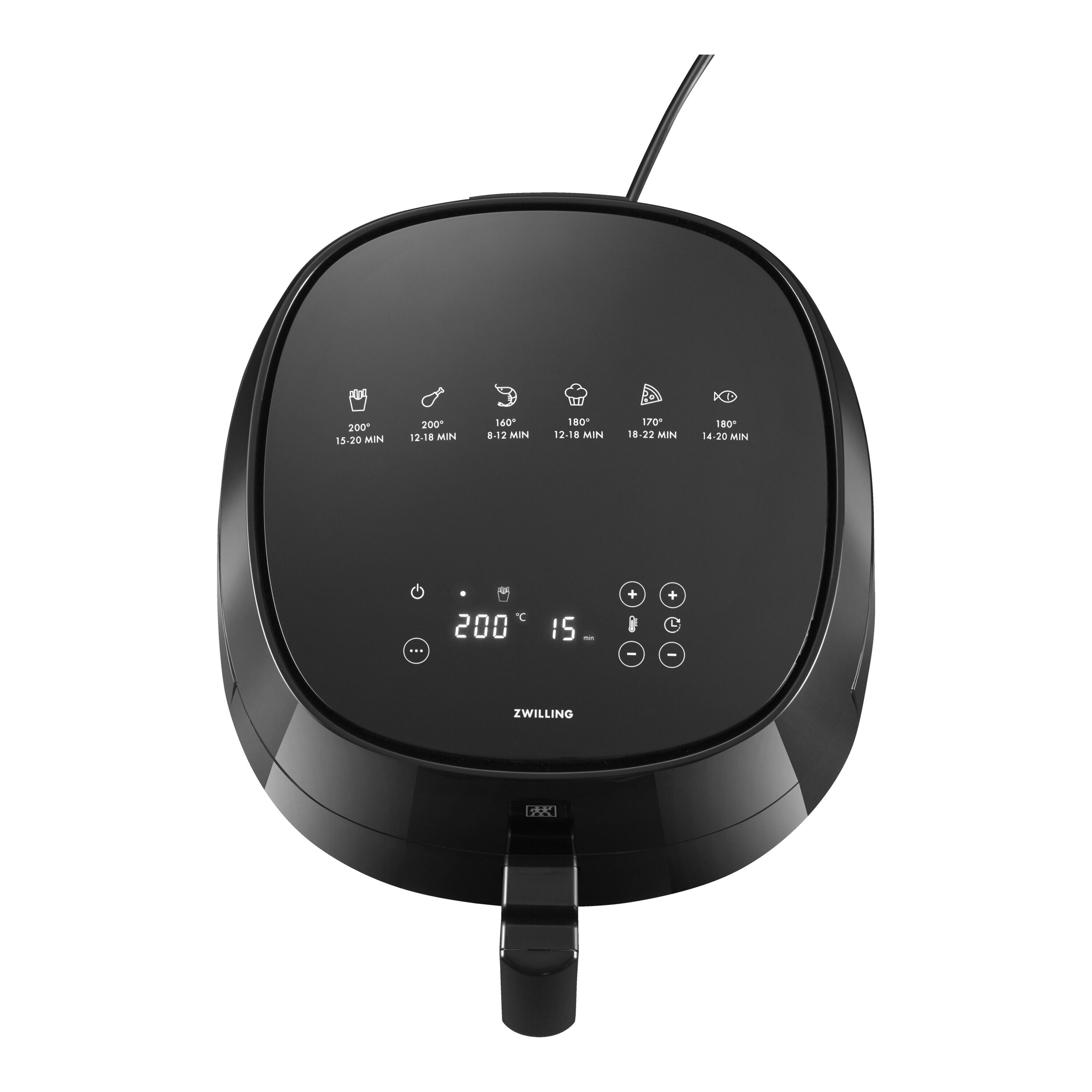 ZWILLING                        Heißluftfritteuse 4 l, Schwarz