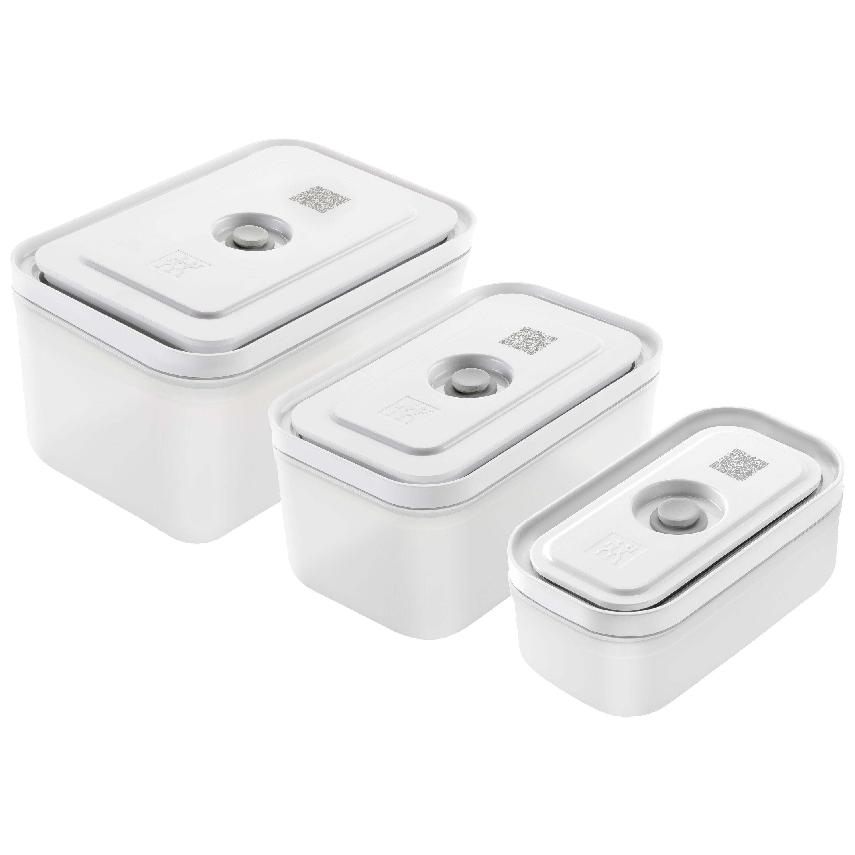 ZWILLING        Fresh & Save                Vakuum Boxset, S/M/L / 3-tlg, Kunststoff, Semitransparent-Grau