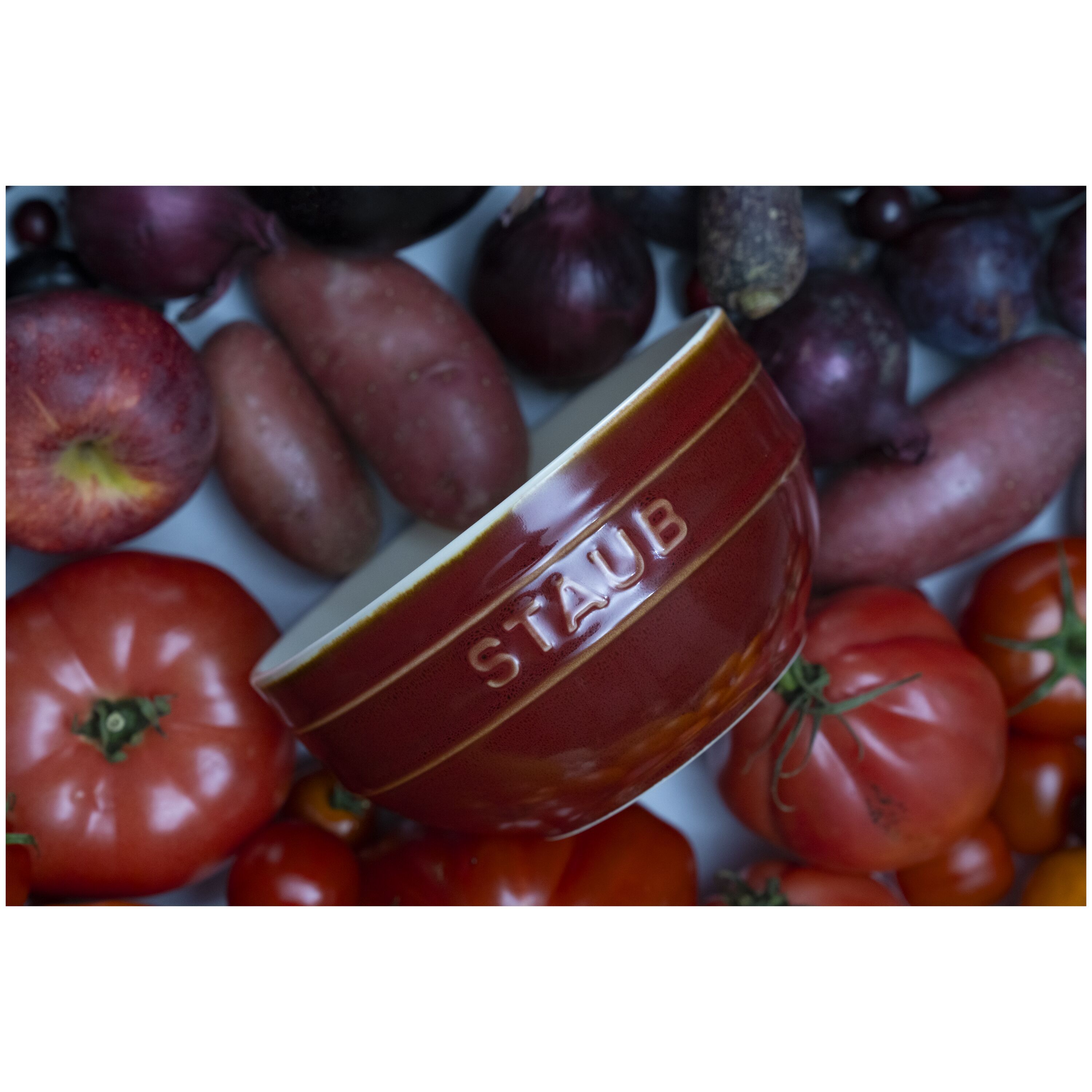 Staub        Ceramique                Schüssel 14 cm, rund, Antik-Kupfer, Keramik