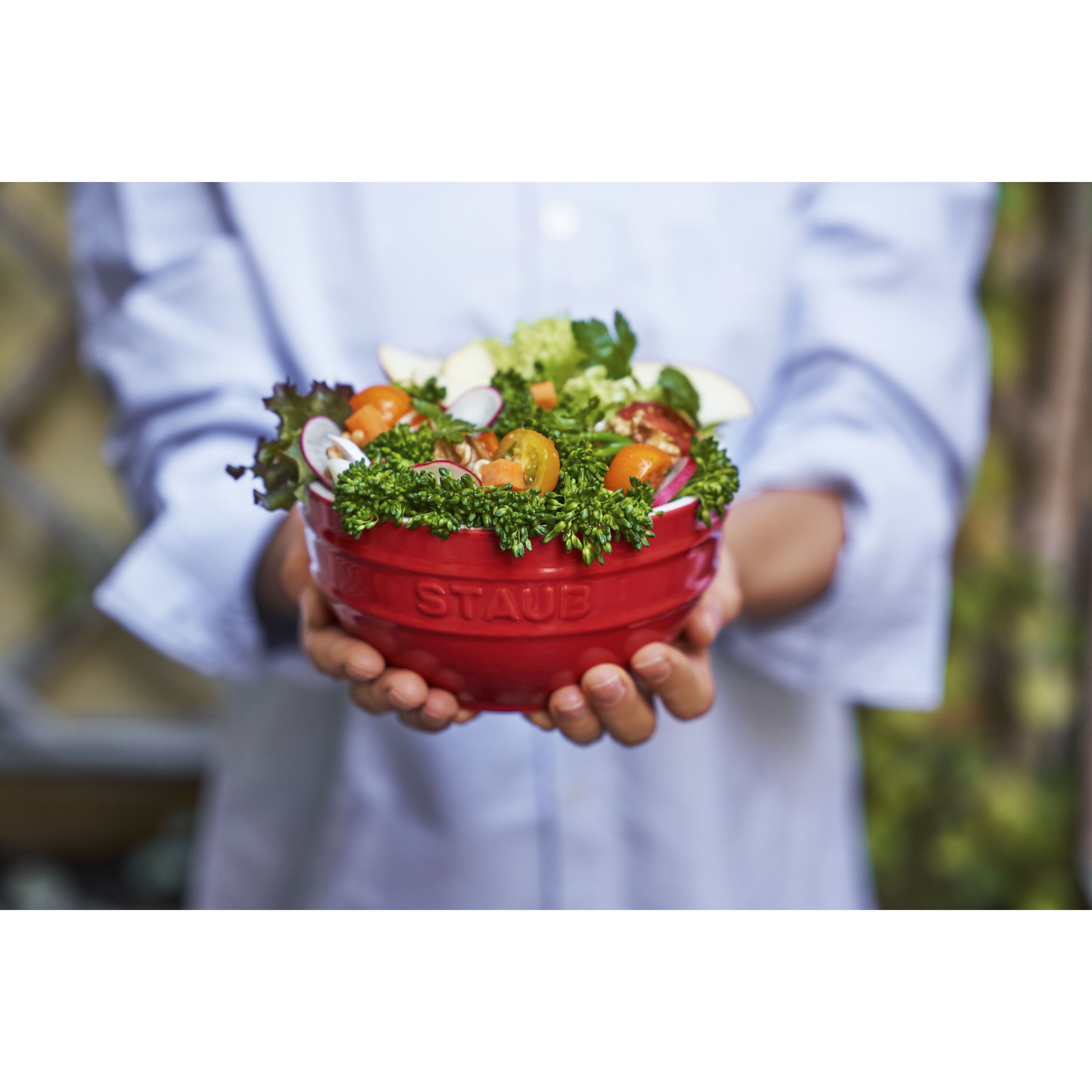 Staub        Ceramique                Schüssel 14 cm, rund, Kirsch-Rot, Keramik