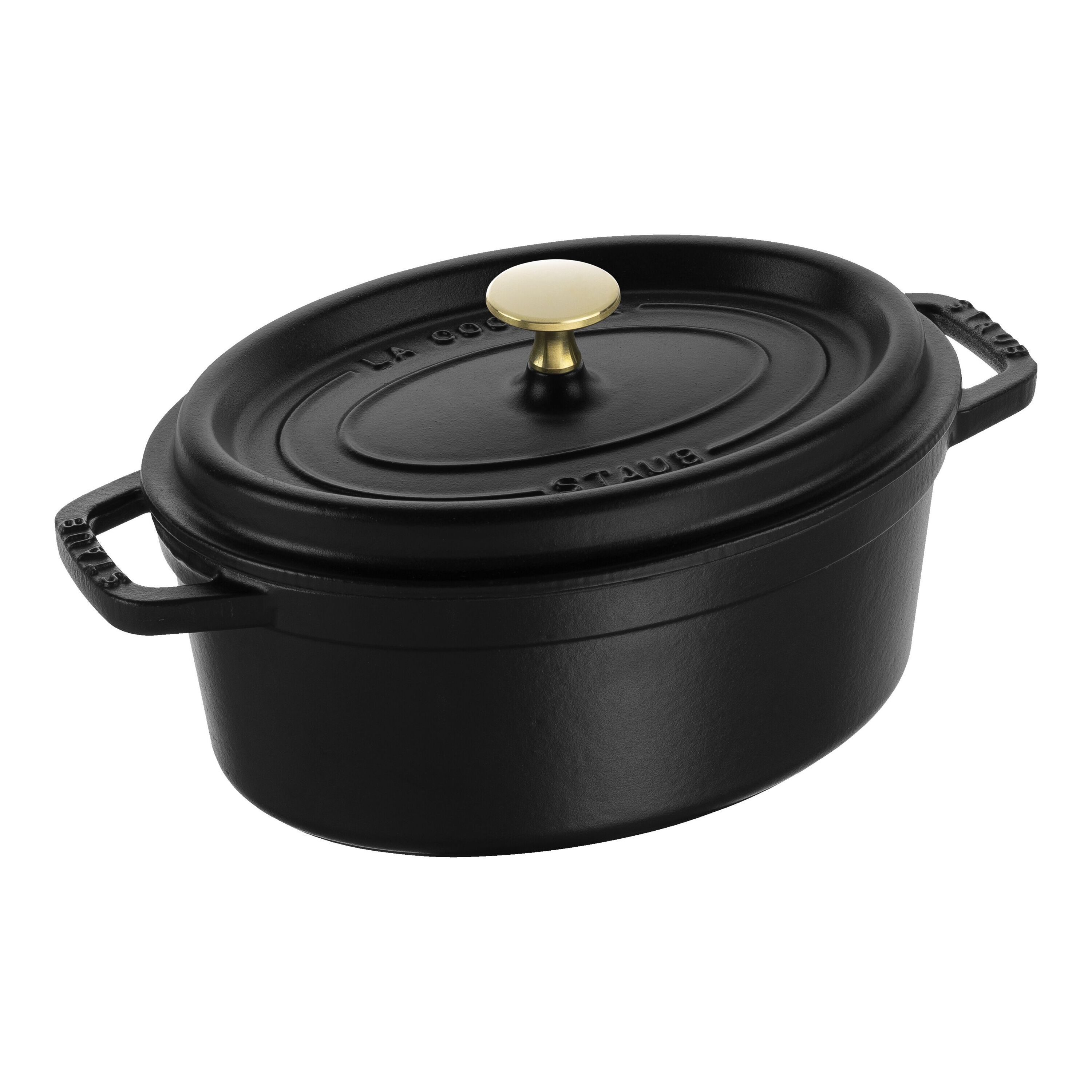 Staub        La Cocotte                Cocotte 23 cm, oval, Schwarz, Gusseisen