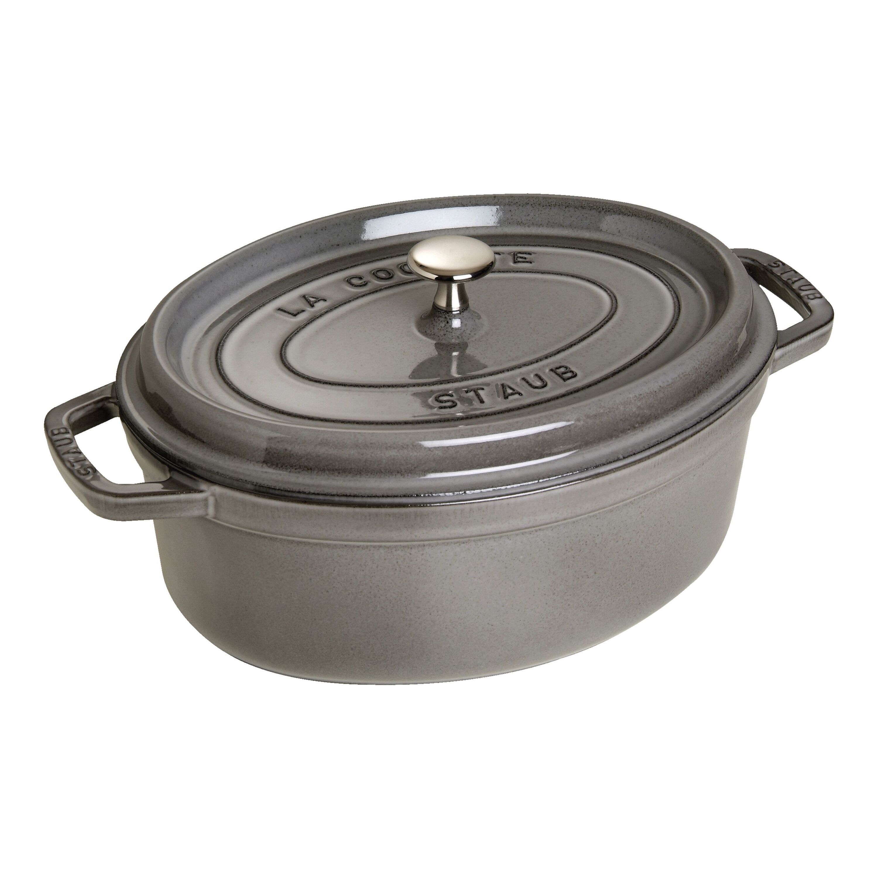 Staub        La Cocotte                Cocotte 29 cm, oval, Graphit-Grau, Gusseisen