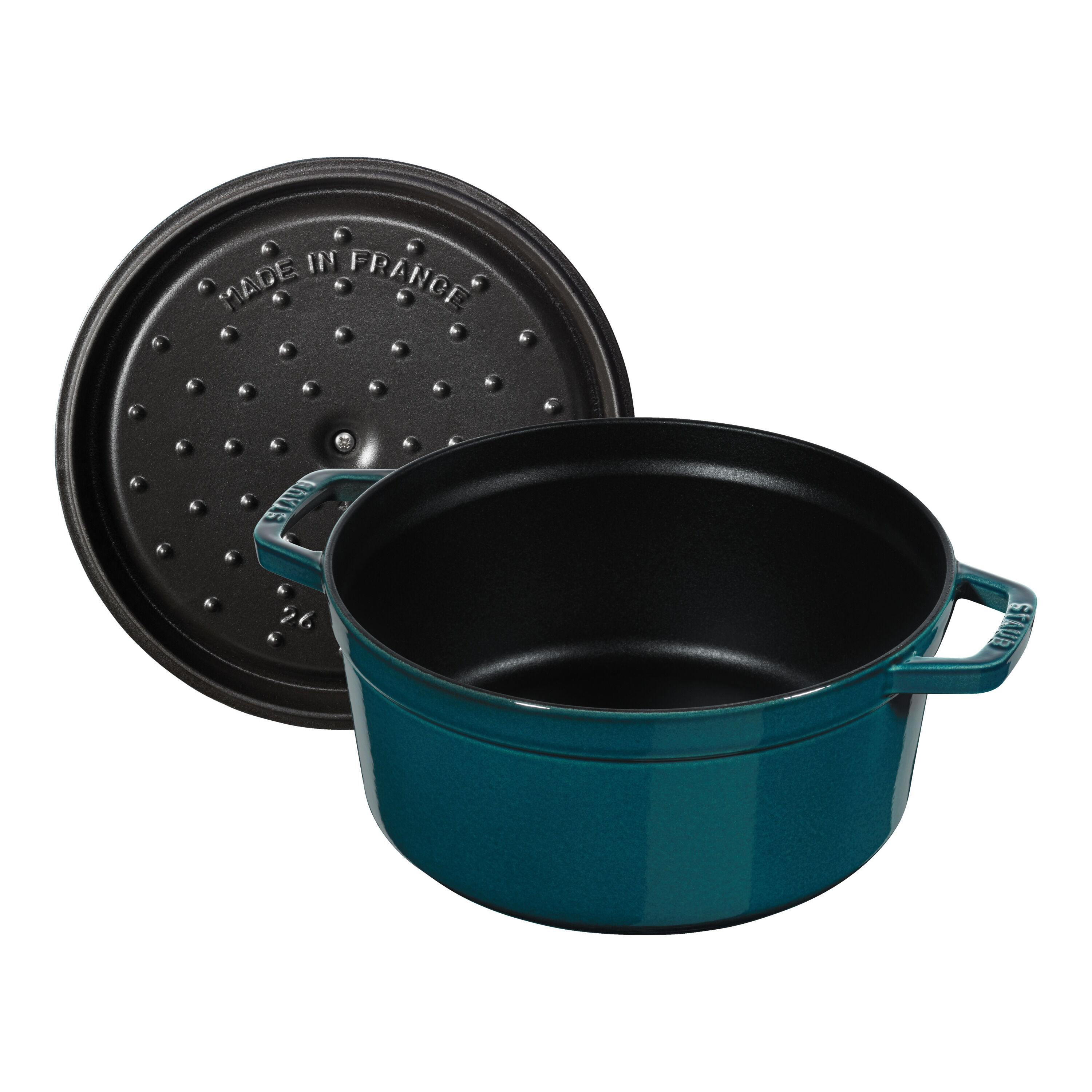 Staub        La Cocotte                Cocotte 28 cm, rund, La-Mer, Gusseisen