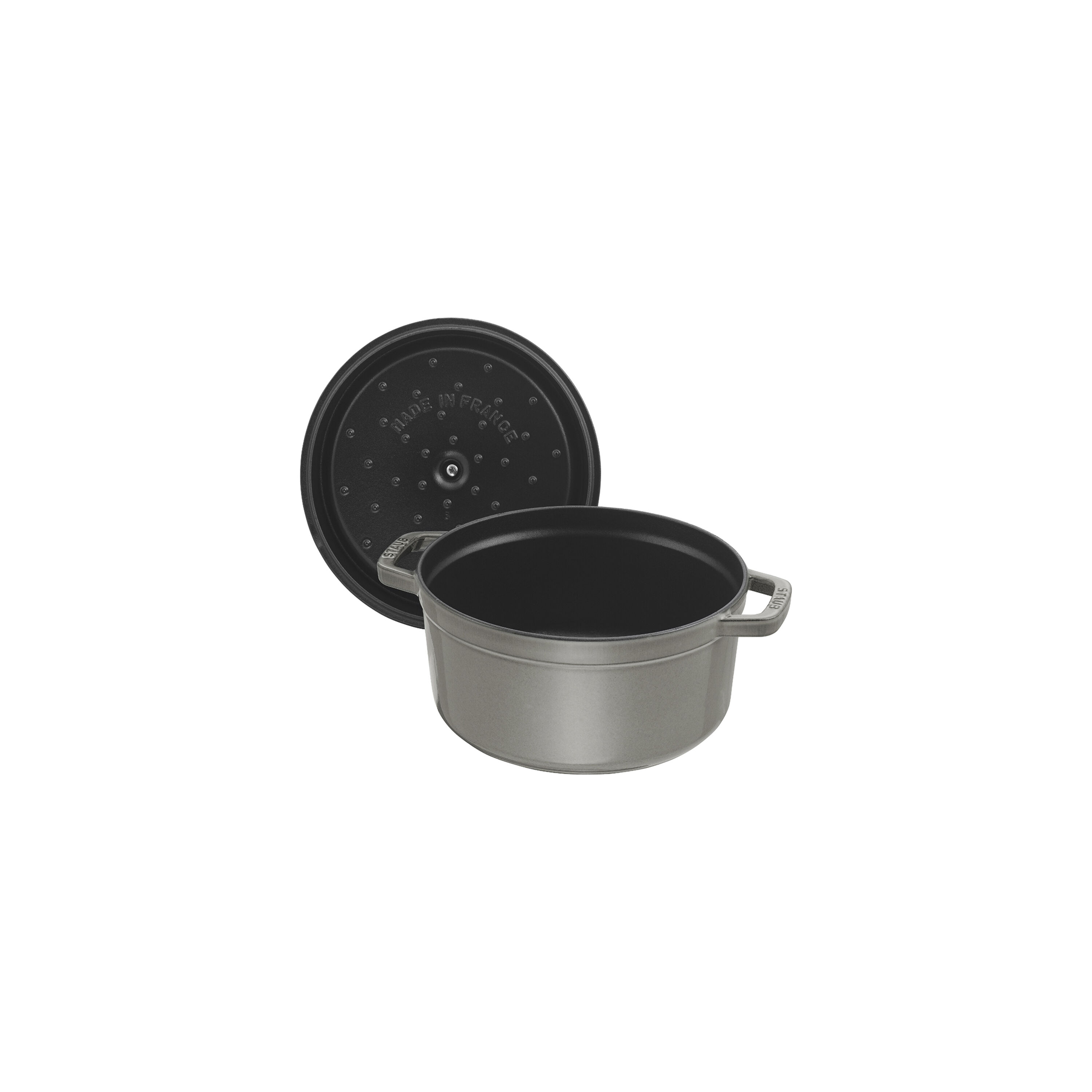 Staub        La Cocotte                Cocotte 28 cm, rund, Graphit-Grau, Gusseisen