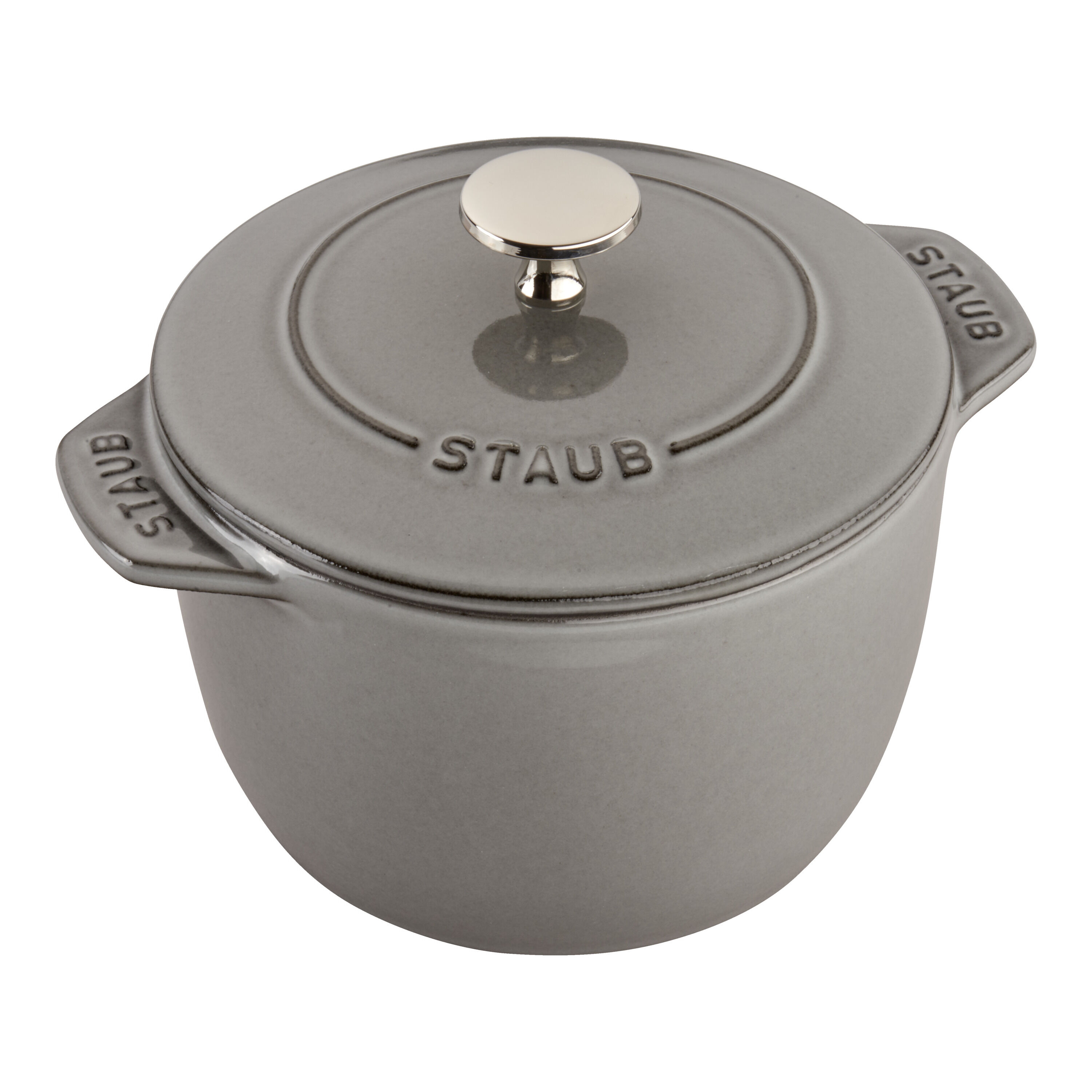 Staub        La Cocotte                Reis-Cocotte 16 cm, rund, Graphit-Grau, Gusseisen