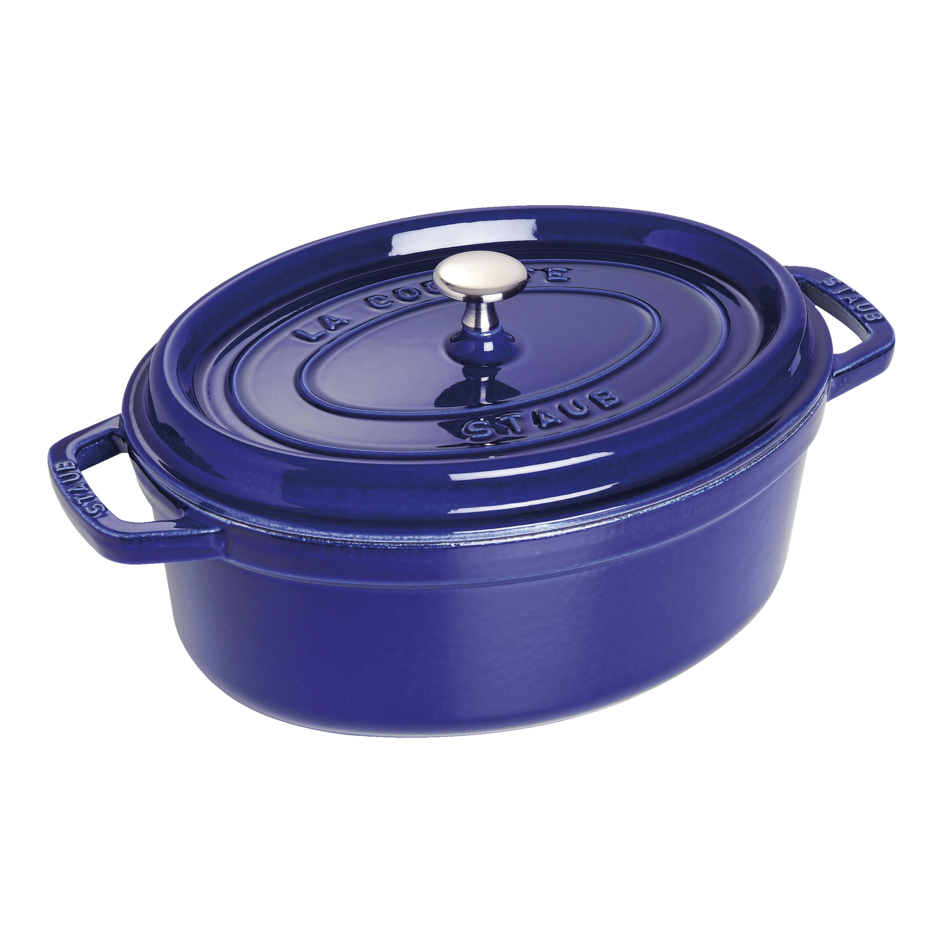 Staub        La Cocotte                Cocotte 33 cm, oval, Dunkelblau, Gusseisen