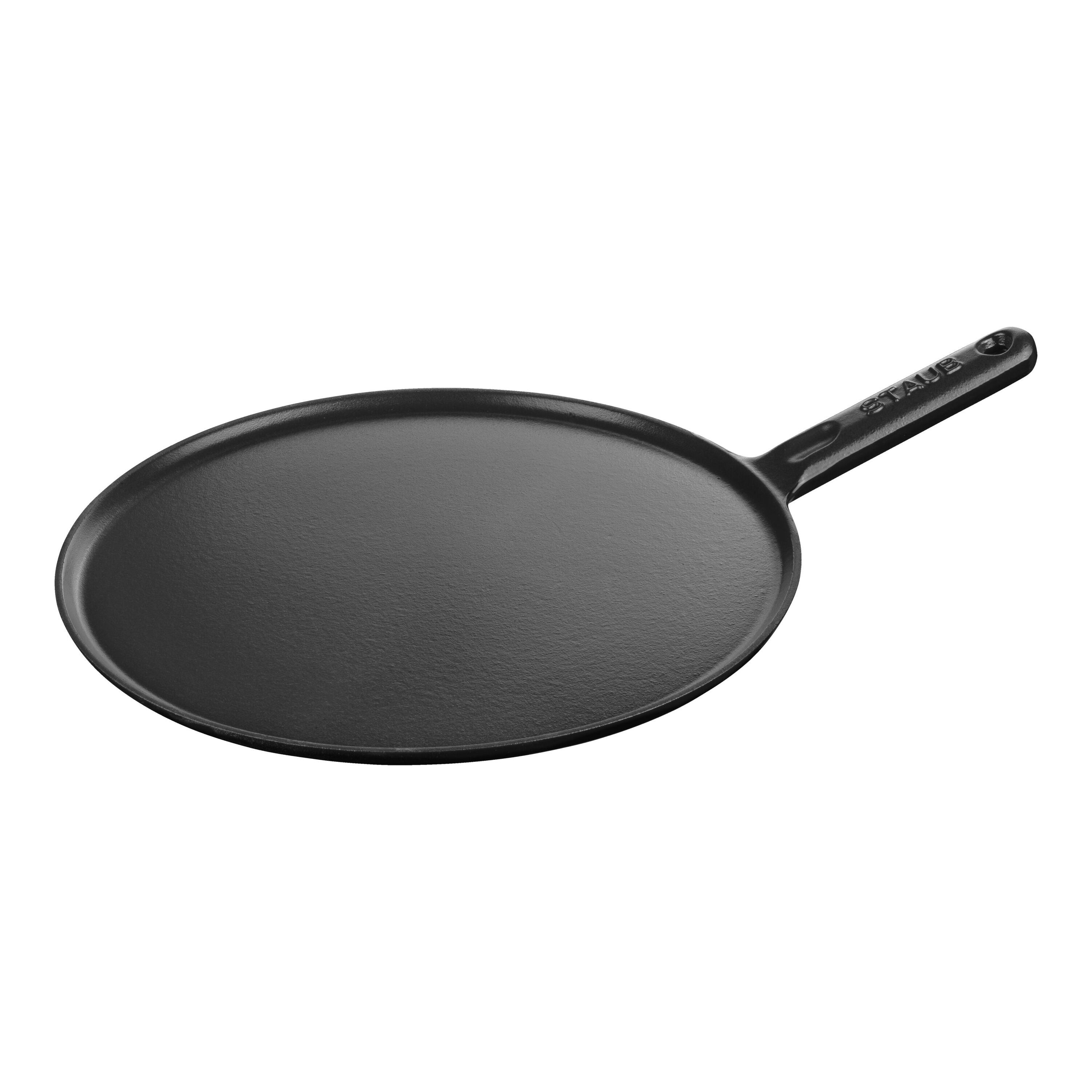 Staub        Pans                Crêpes-Pfanne 30 cm, rund, Schwarz, Gusseisen