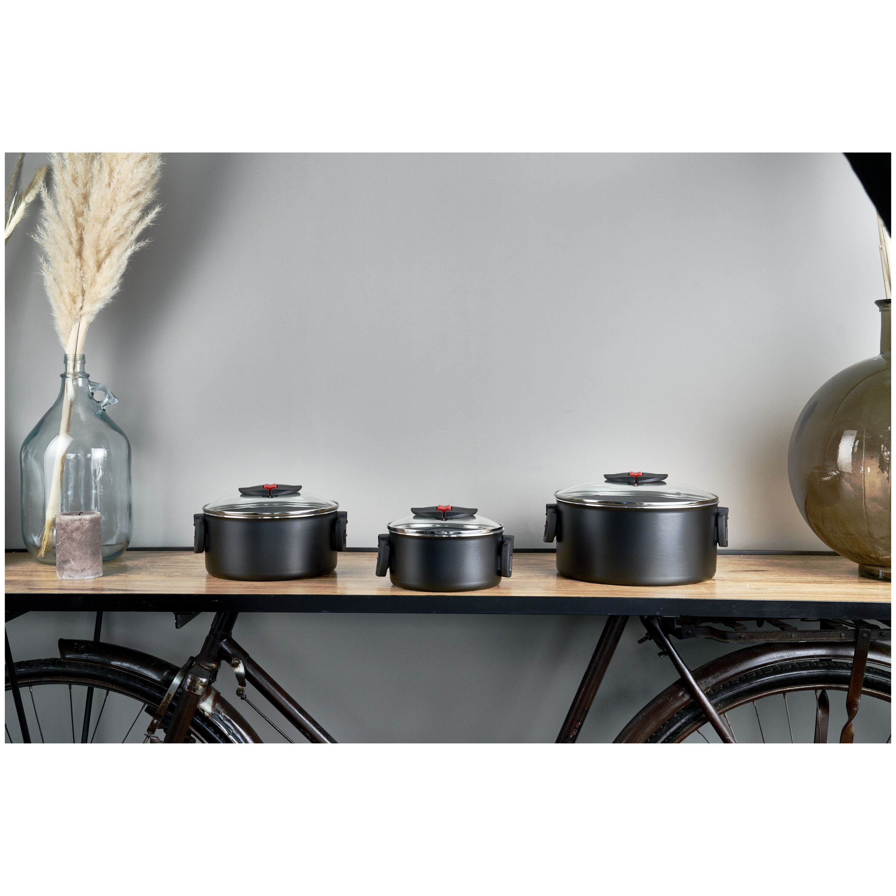 BALLARINI        Click & Cook                Kochtopfset 3-tlg, Aluminium