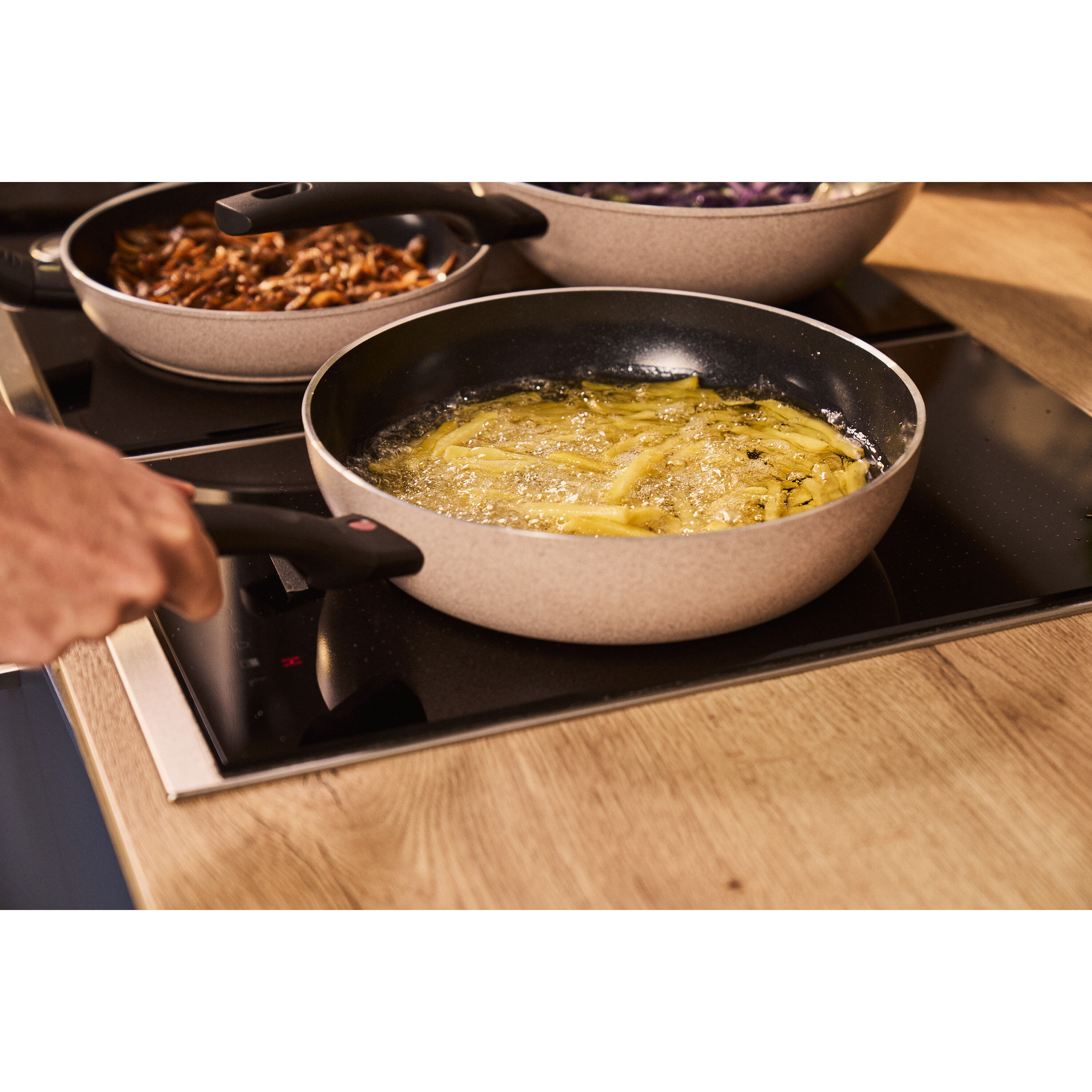 BALLARINI        Ledro                Schmorpfanne mit Deckel, 28 cm, Aluminium, Keramische Antihaftbeschichtung