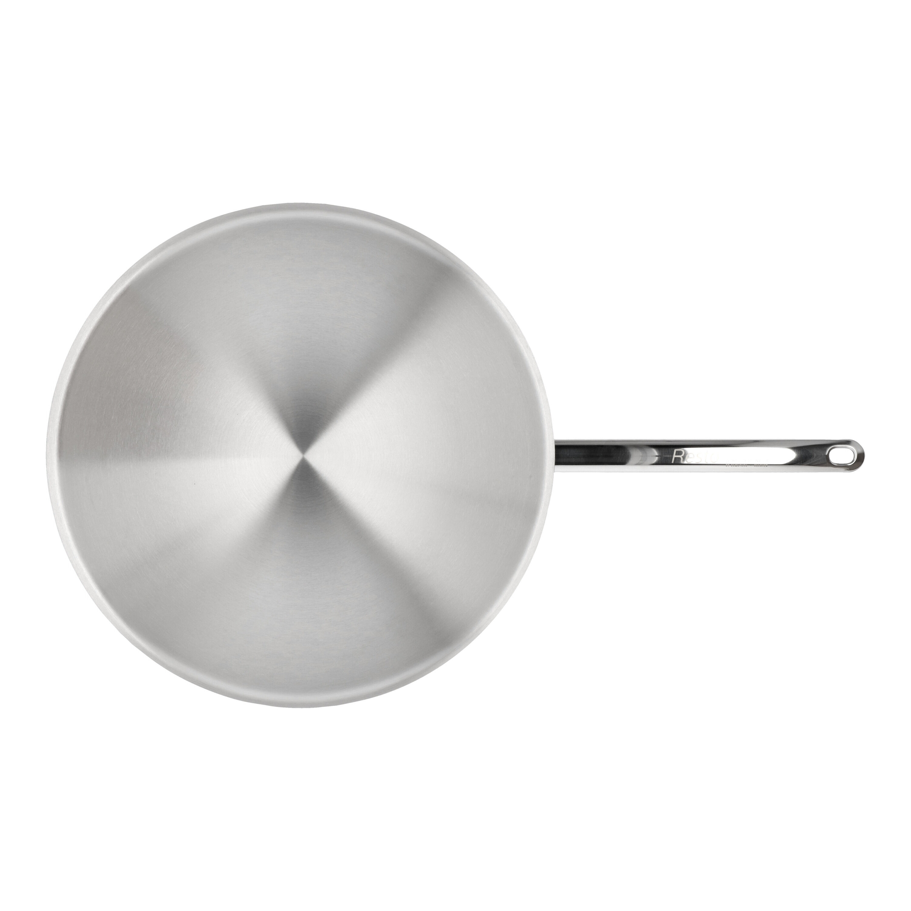 Demeyere        Resto 3                Wok runder Boden 36 cm, 18/10 Edelstahl