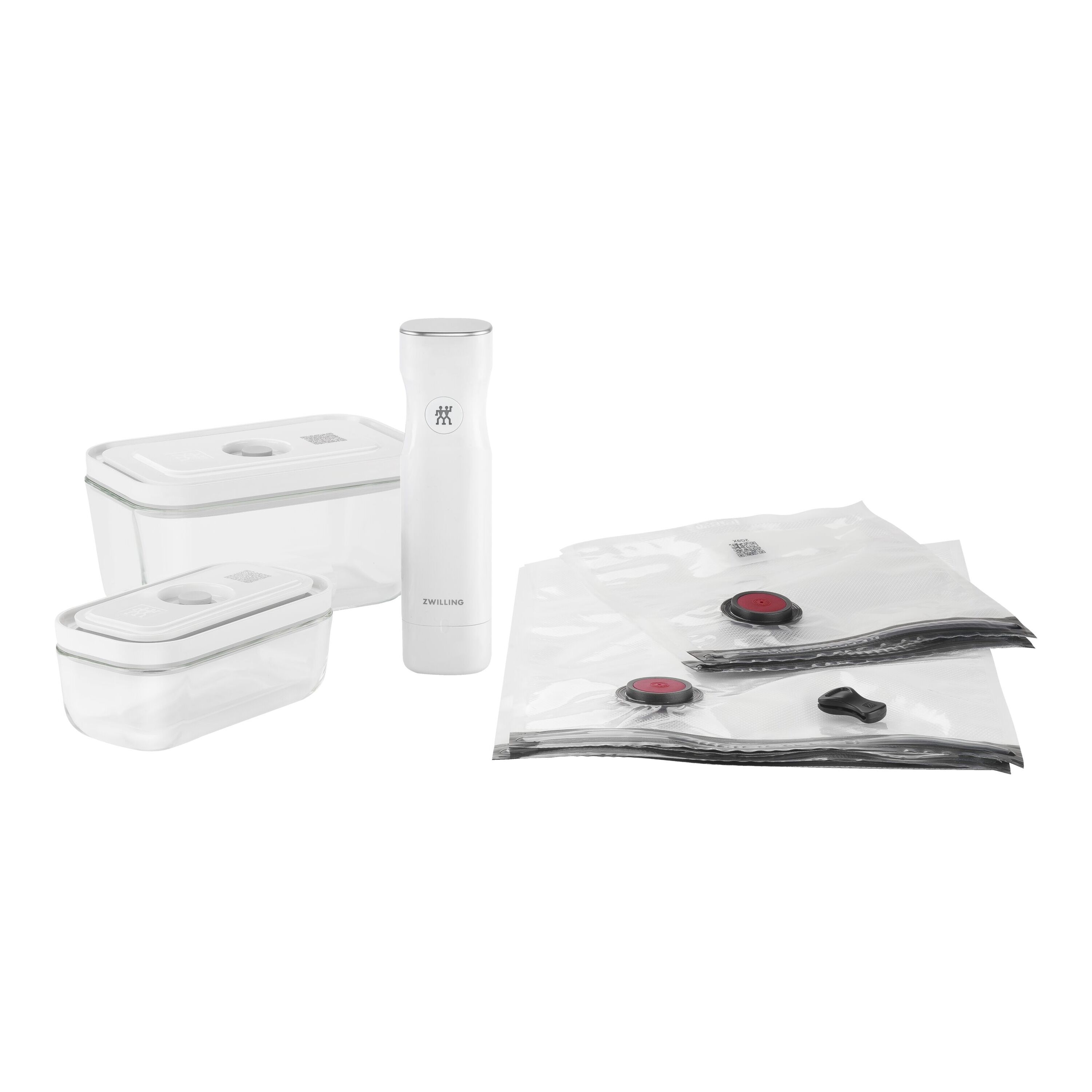 ZWILLING        Fresh & Save                Vakuum Starter Set, Glas / S/M, 7-tlg, Weiß