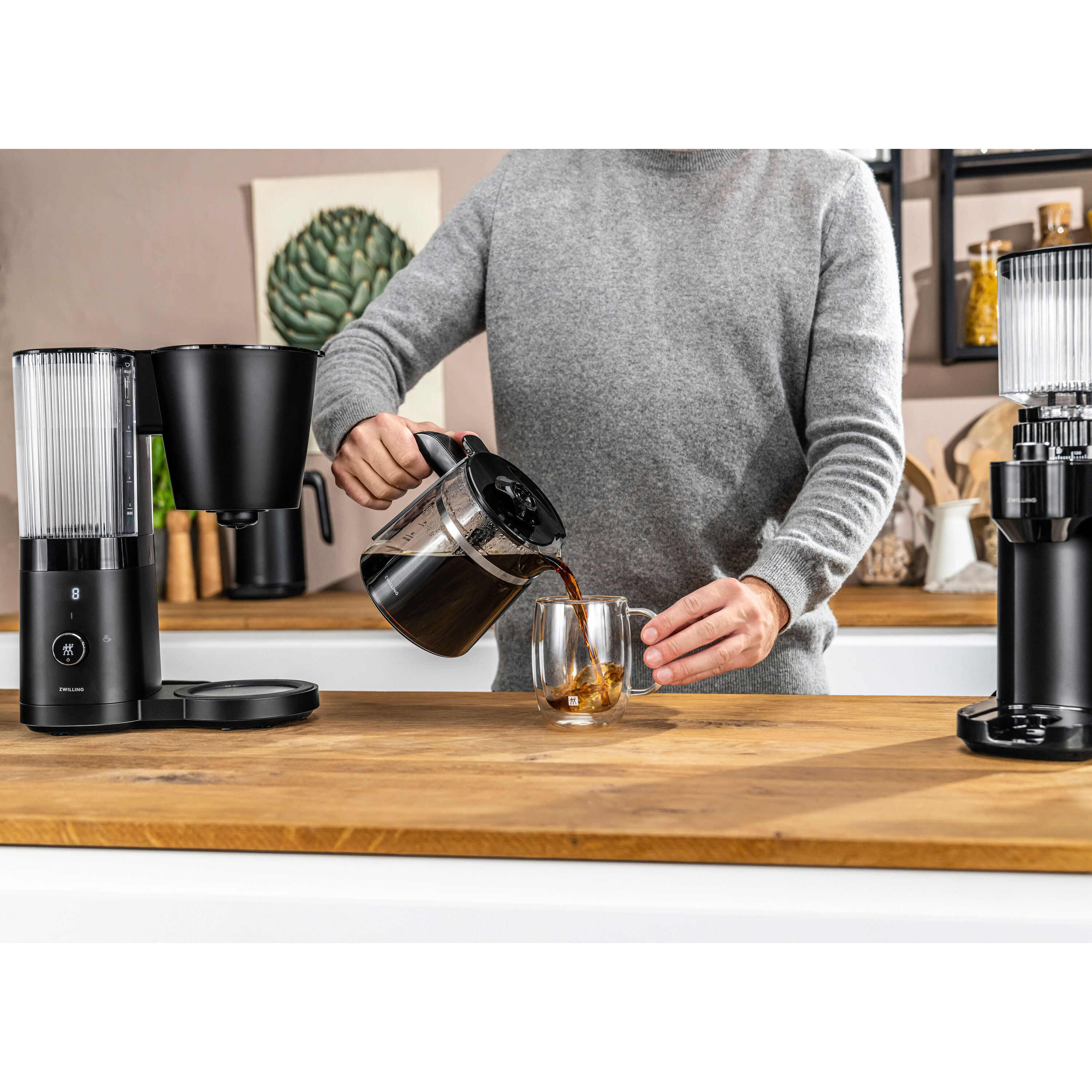 ZWILLING                        Kaffee-Set 2 tlg., Schwarz