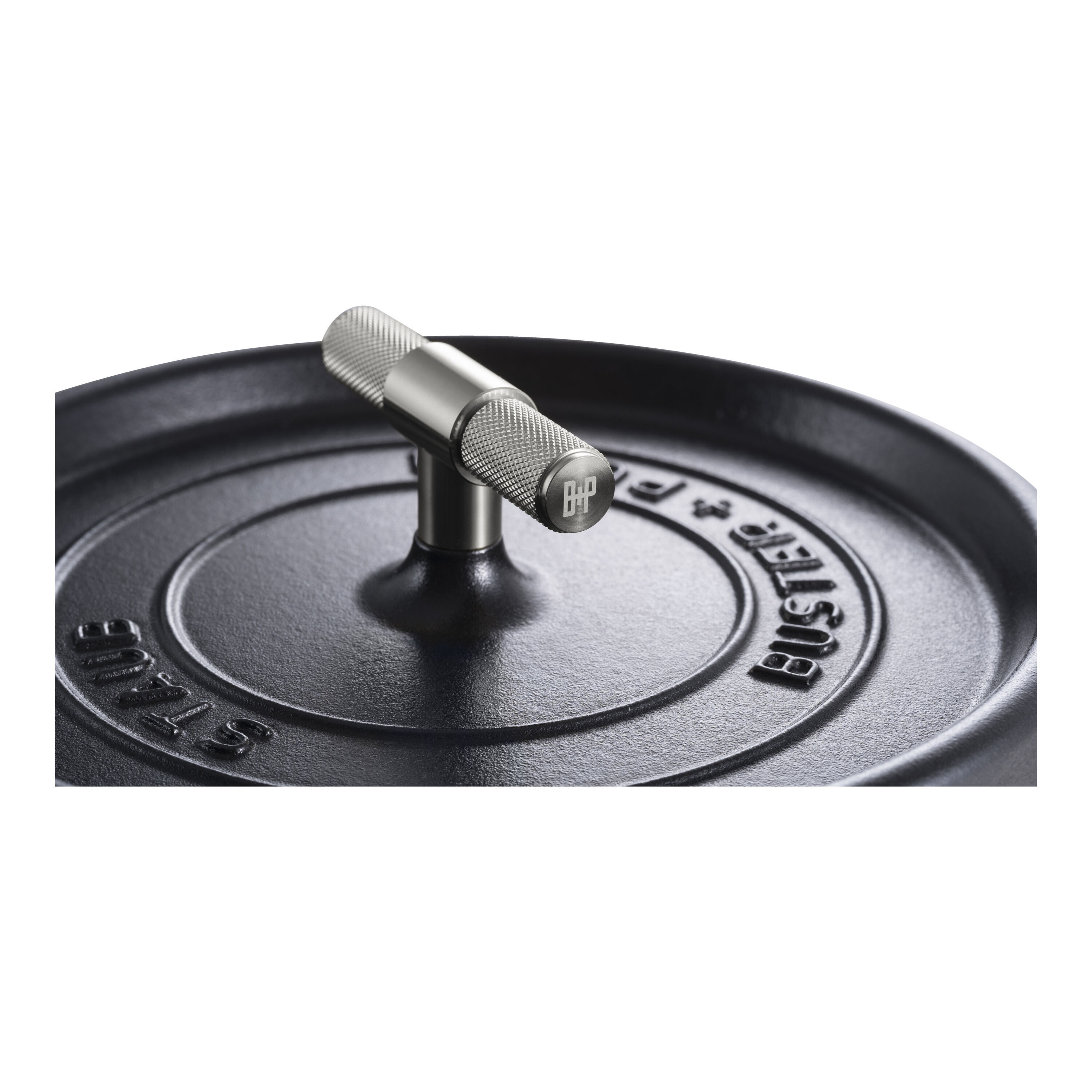 Staub        La Cocotte                Cocotte Buster+Punch 24 cm, rund, Schwarz, Gusseisen