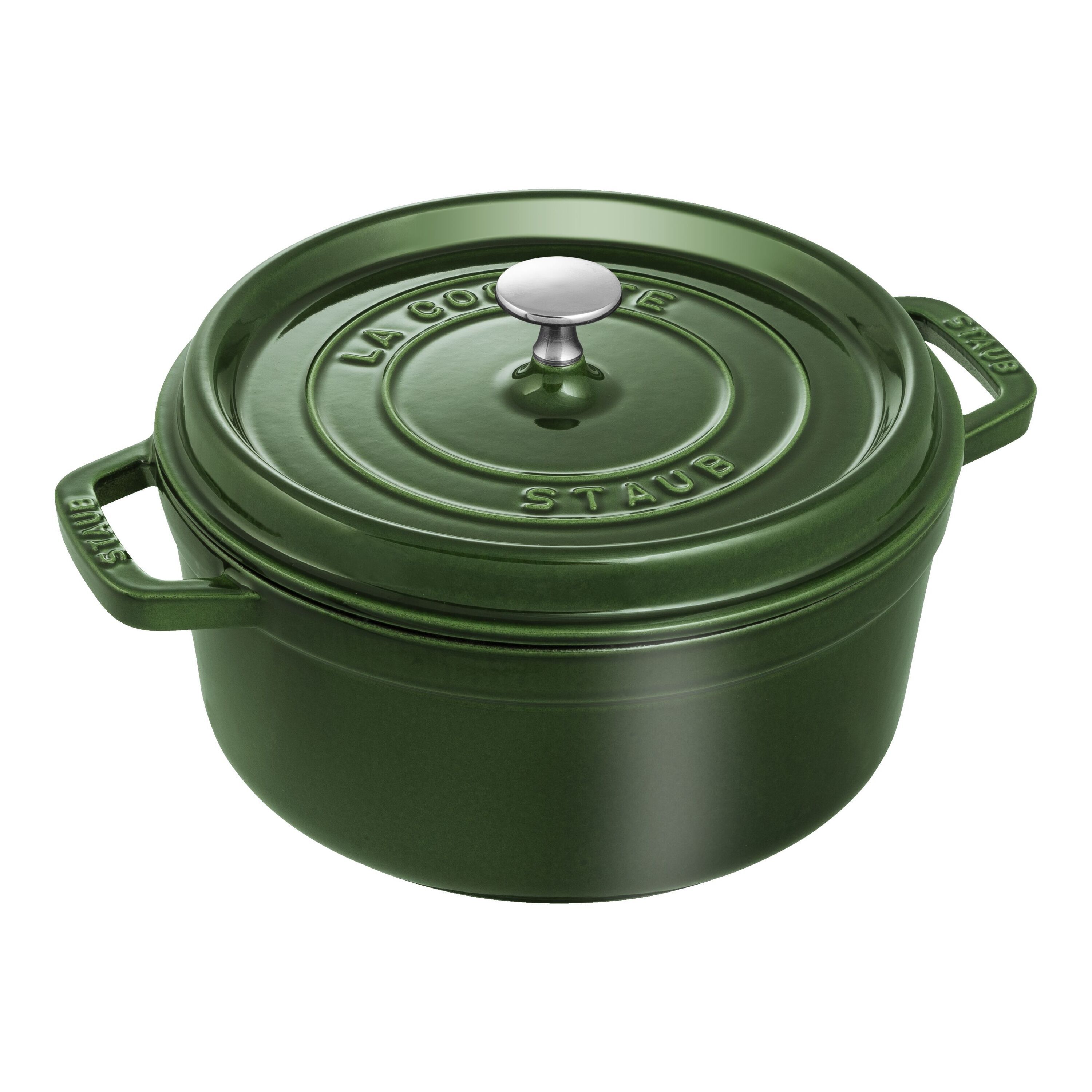 Staub        La Cocotte                Cocotte 24 cm, rund, Basilikum-Grün, Gusseisen