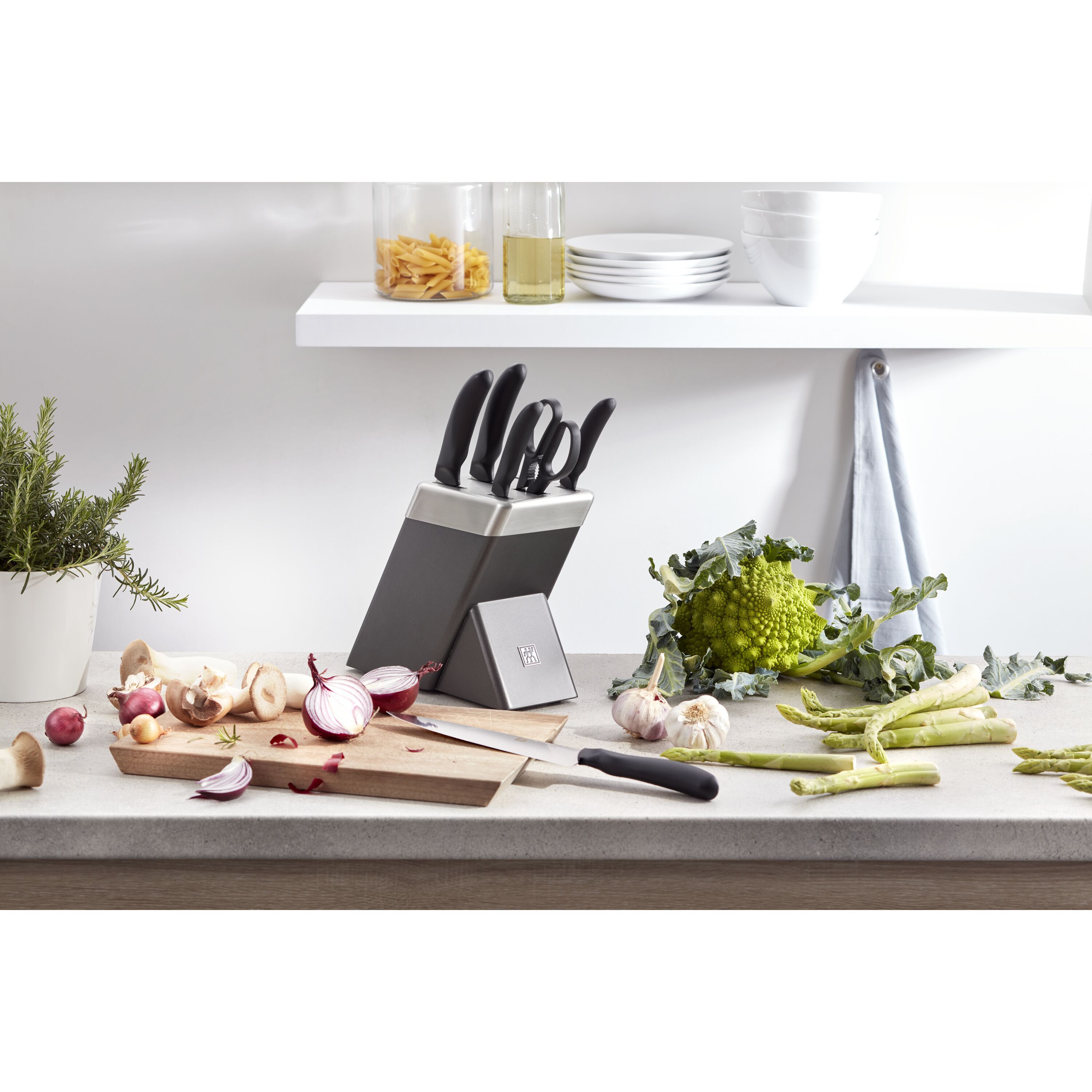 ZWILLING        Style                7-tlg, Messerblockset, Anthrazit