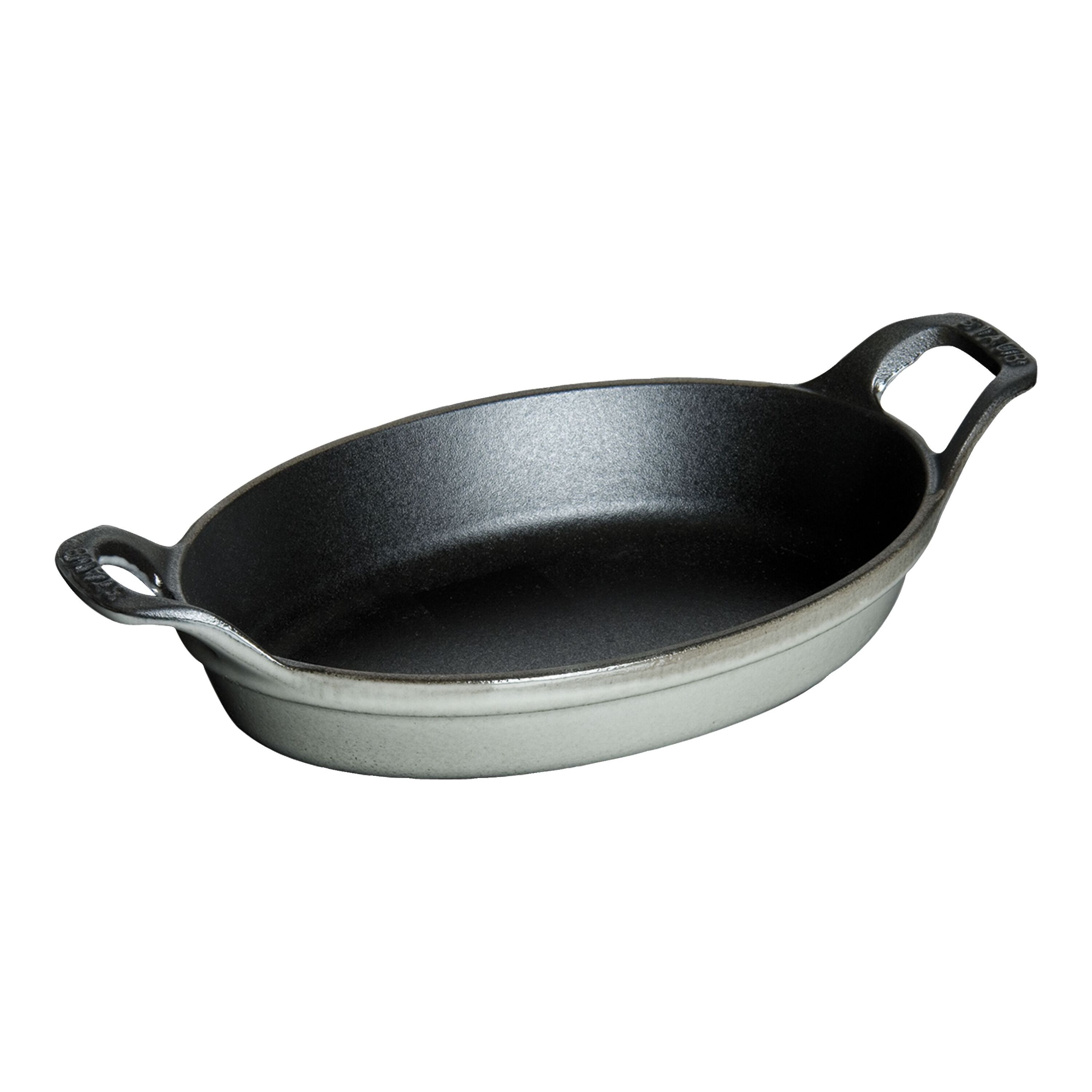 Staub        Specialities                Ofenform 15 cm, oval, Graphit-Grau, Gusseisen