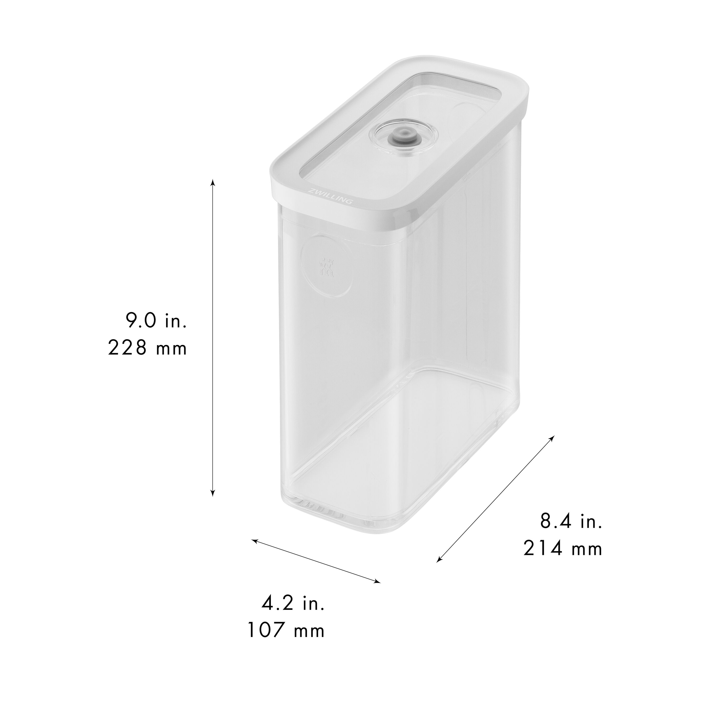 ZWILLING        Fresh & Save CUBE                CUBE Box 3M / 21 cm, Transparent-Weiß
