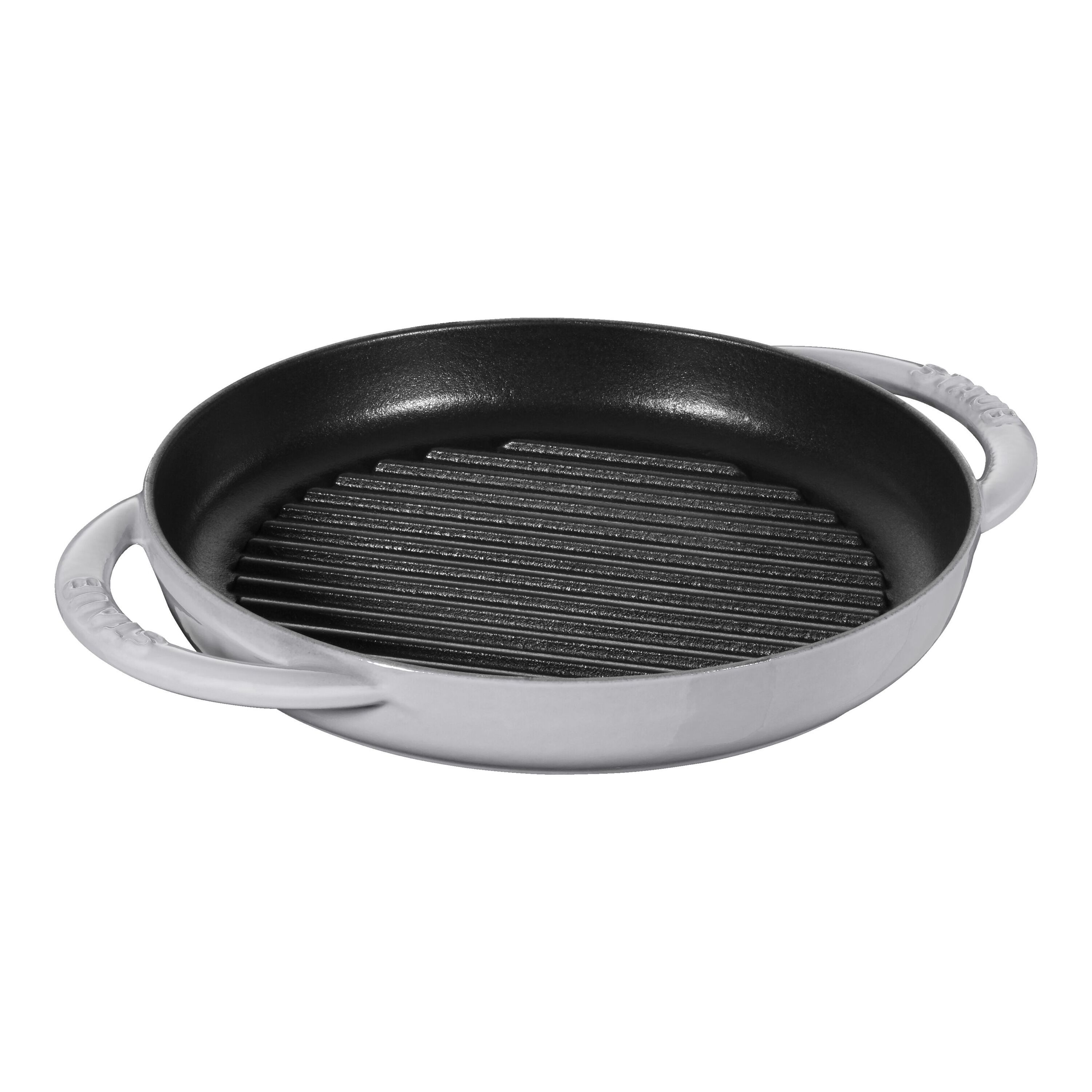 Staub        Grill Pans                Pure Grill 23 cm, rund, Graphit-Grau, Gusseisen