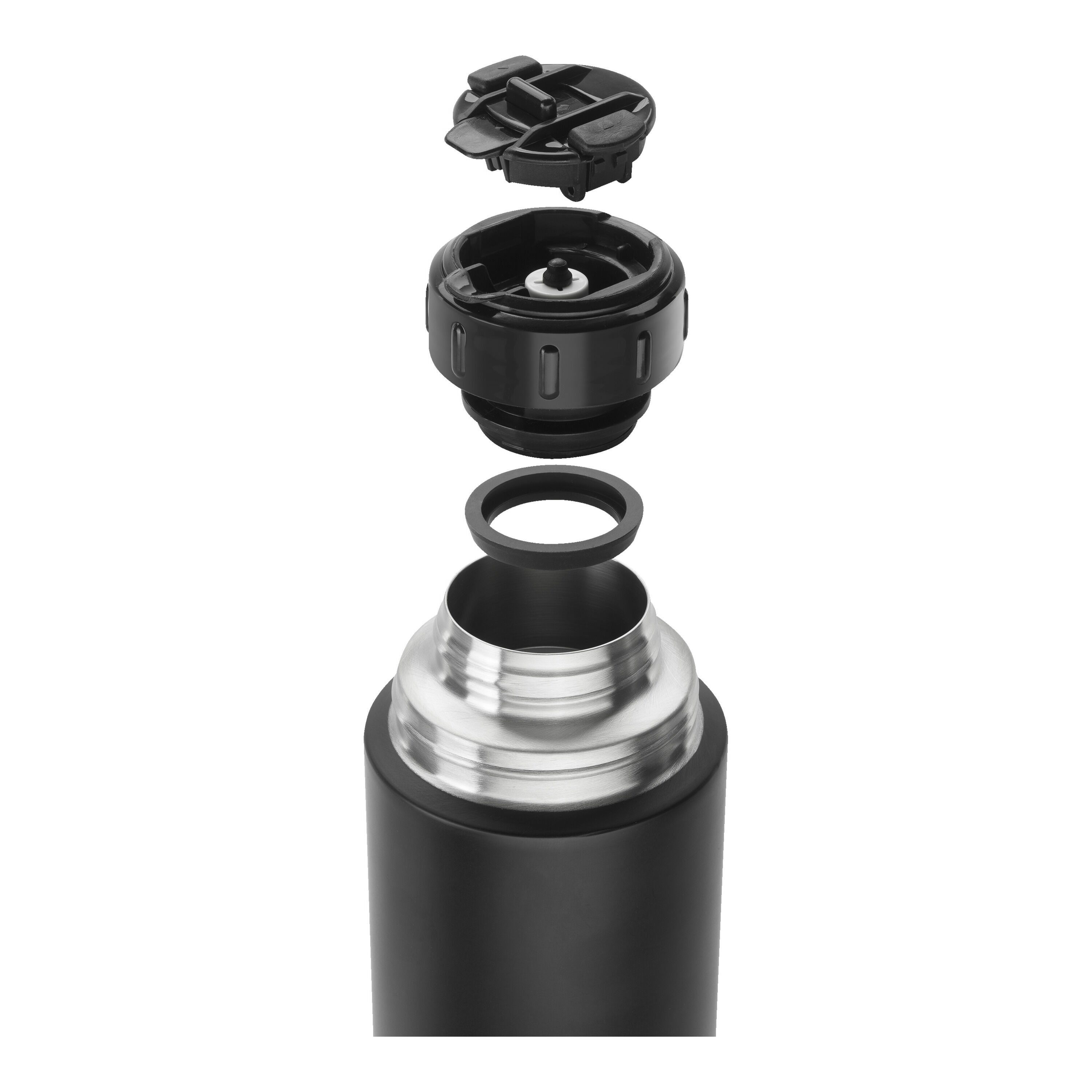 ZWILLING        Thermo                Isolierflasche, 1 l, Edelstahl, Schwarz