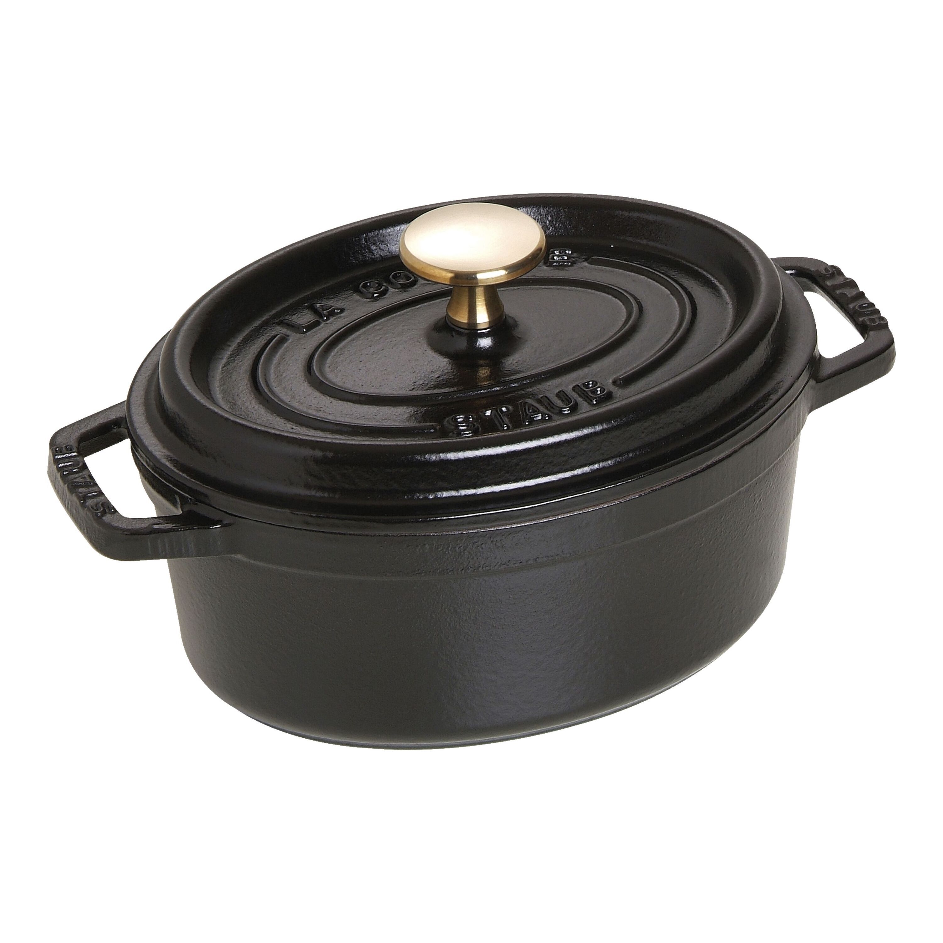 Staub        La Cocotte                Cocotte 17 cm, oval, Schwarz, Gusseisen